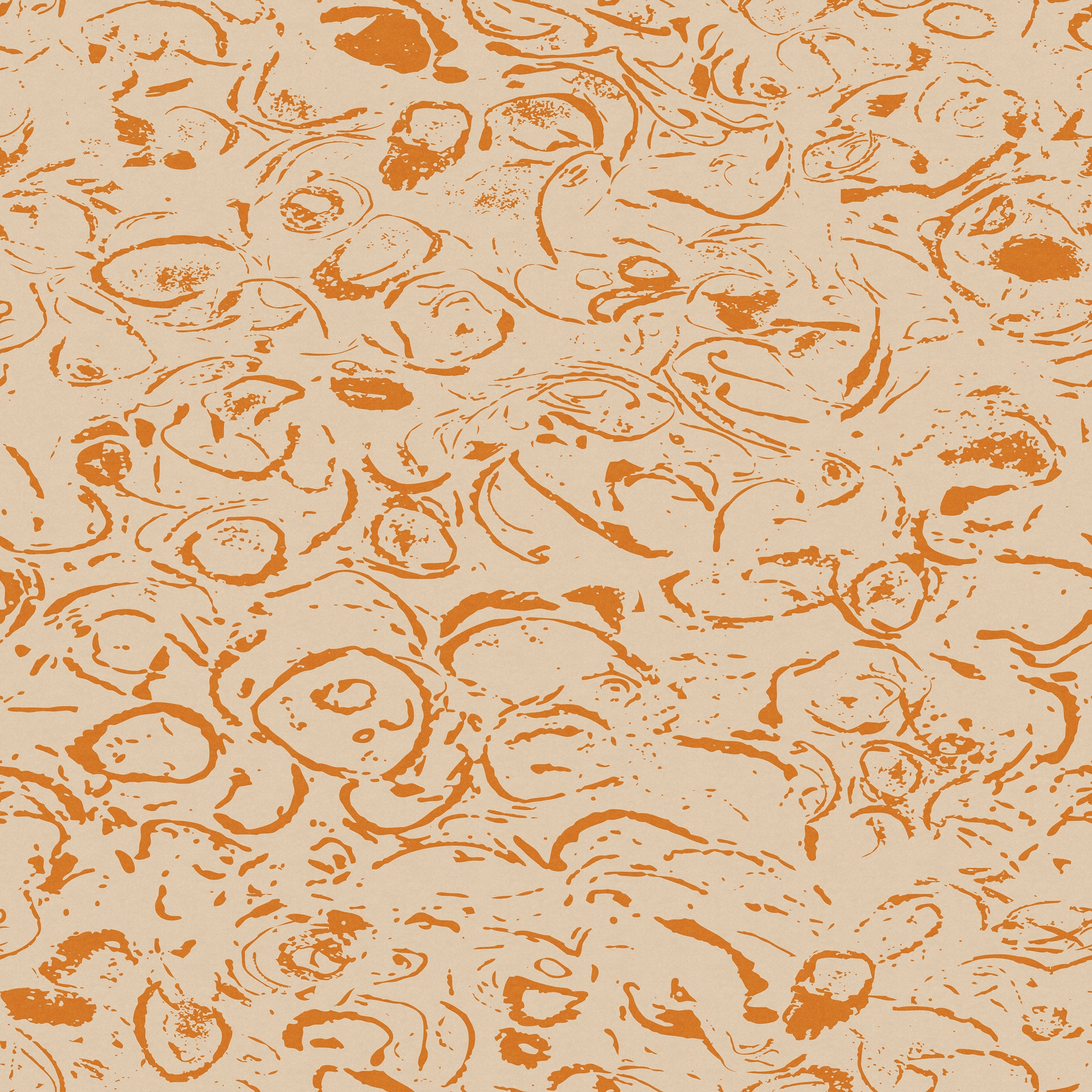 "Wall Blush's Ranger Wallpaper in a contemporary living room setting, showcasing the modern abstract design."