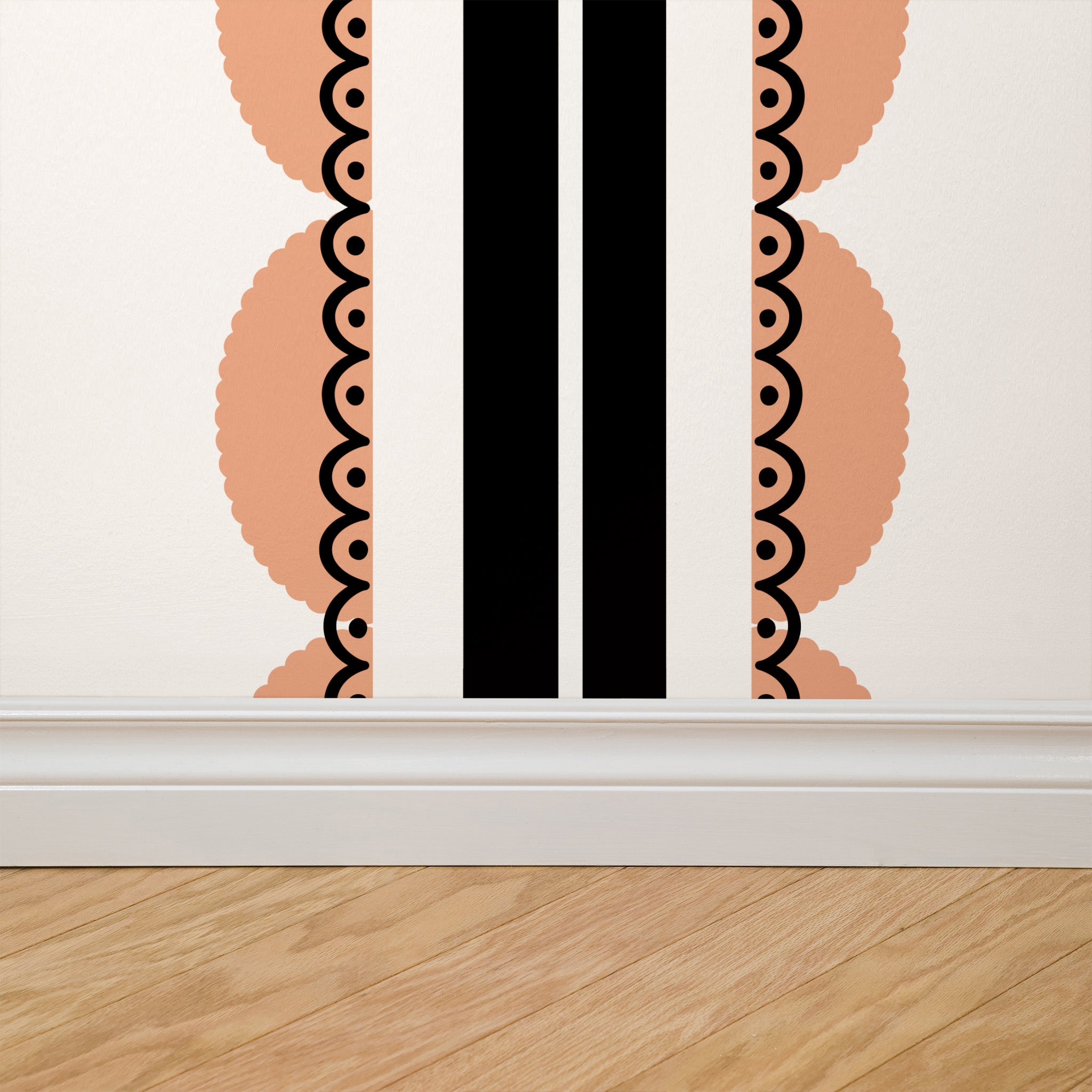 Sunday Scallop (Pink) Wallpaper