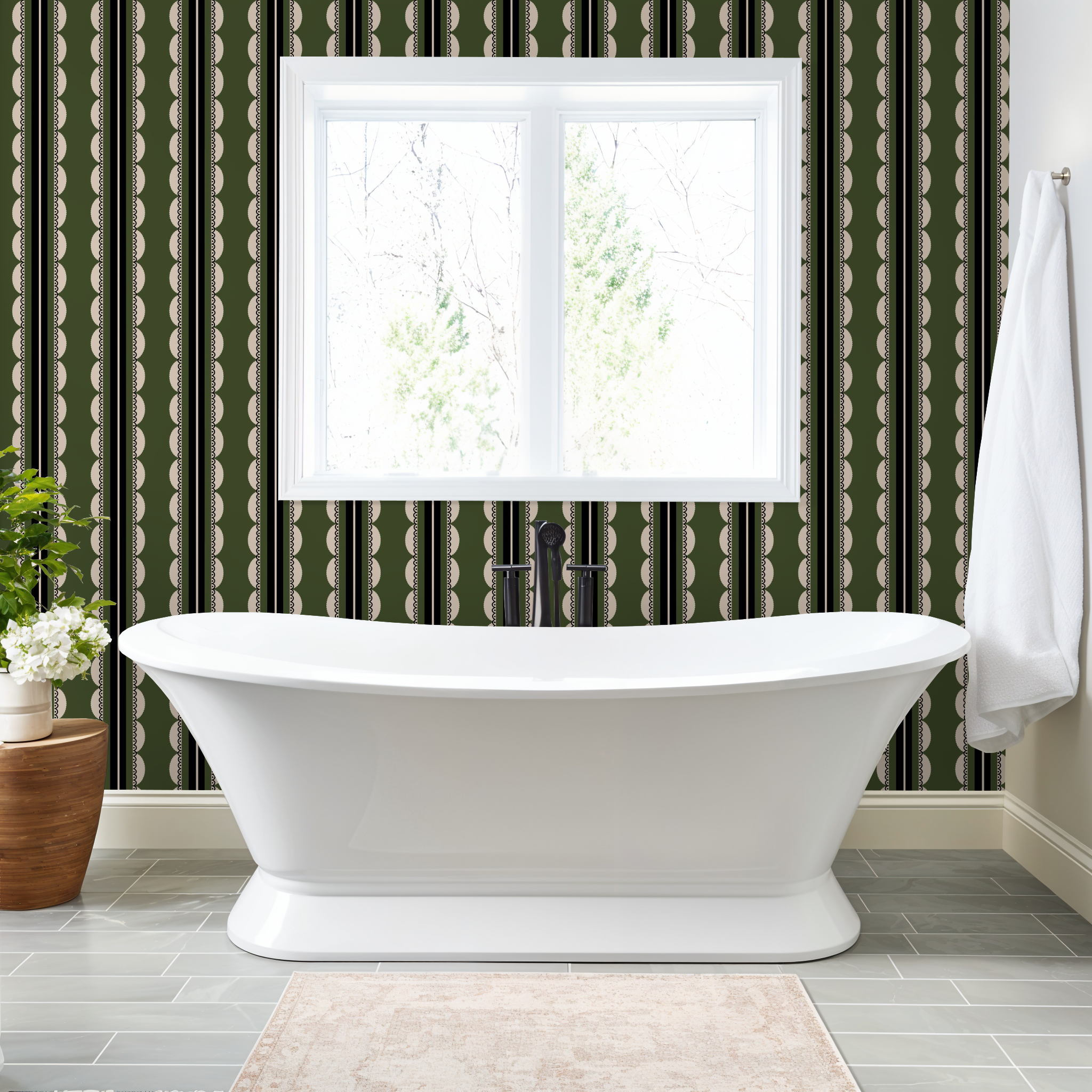 Sunday Scallop (Dark Green)