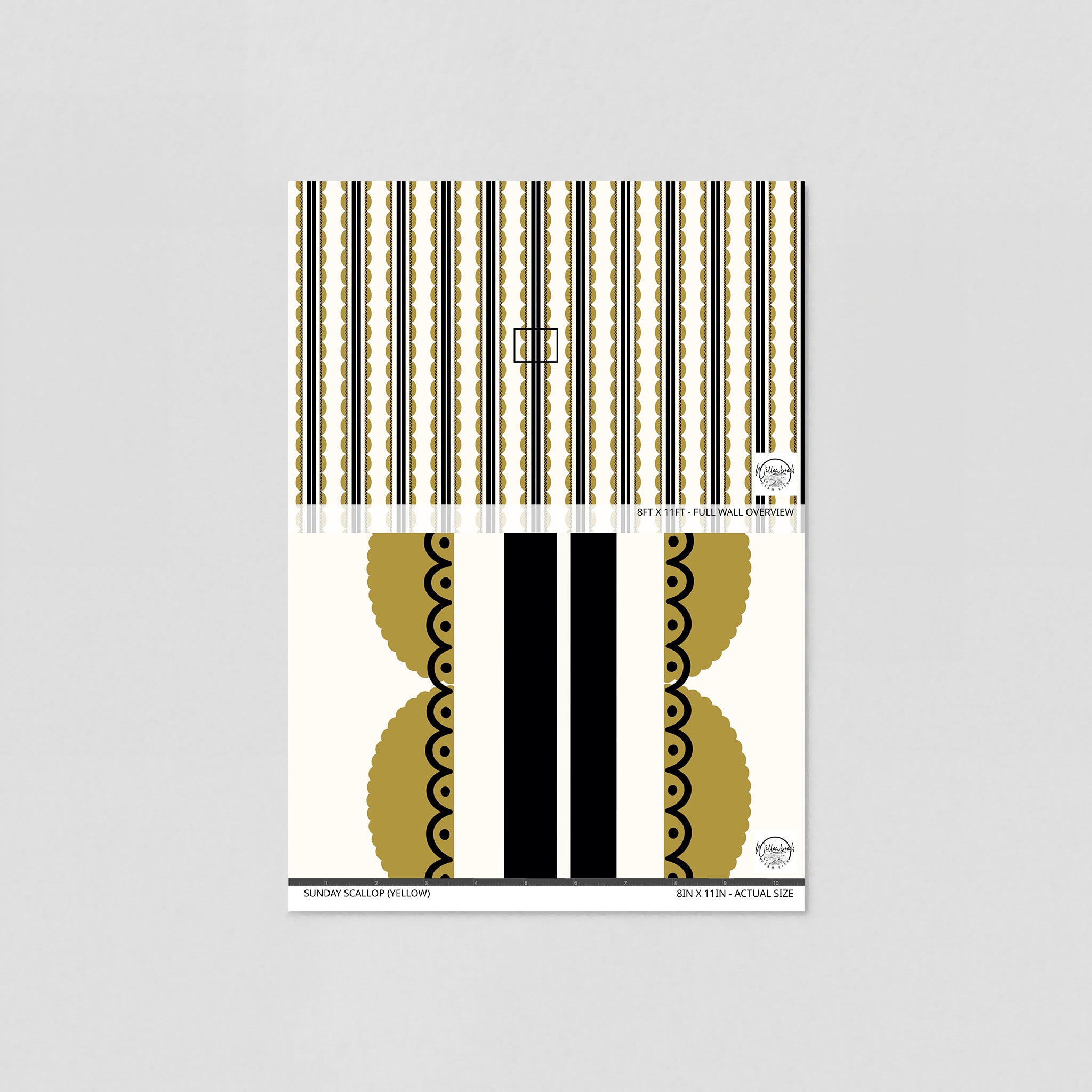 Sunday Scallop (Yellow) Wallpaper