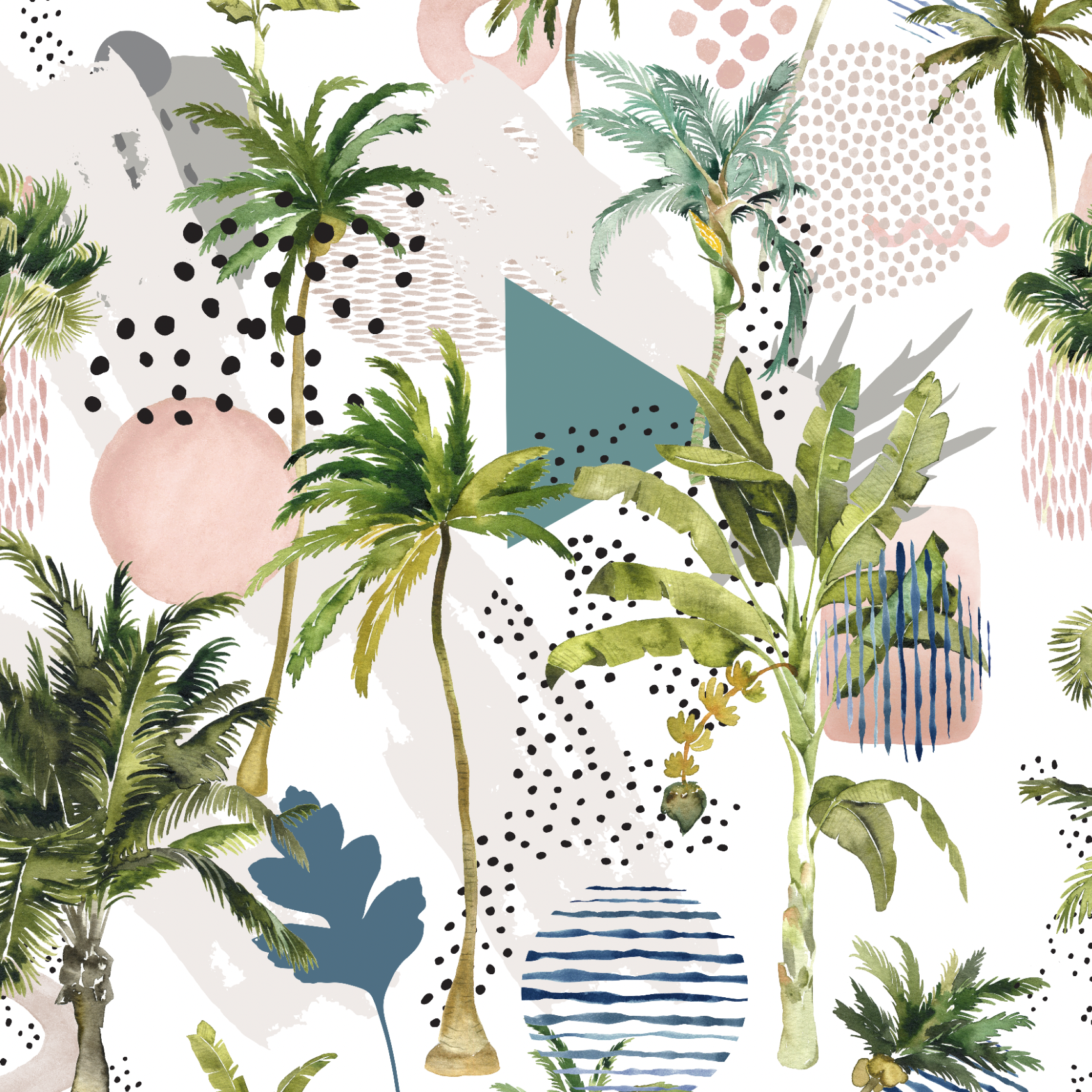 Paradise Wallpaper - 8 FT H X 12 FT W Peel and Stick