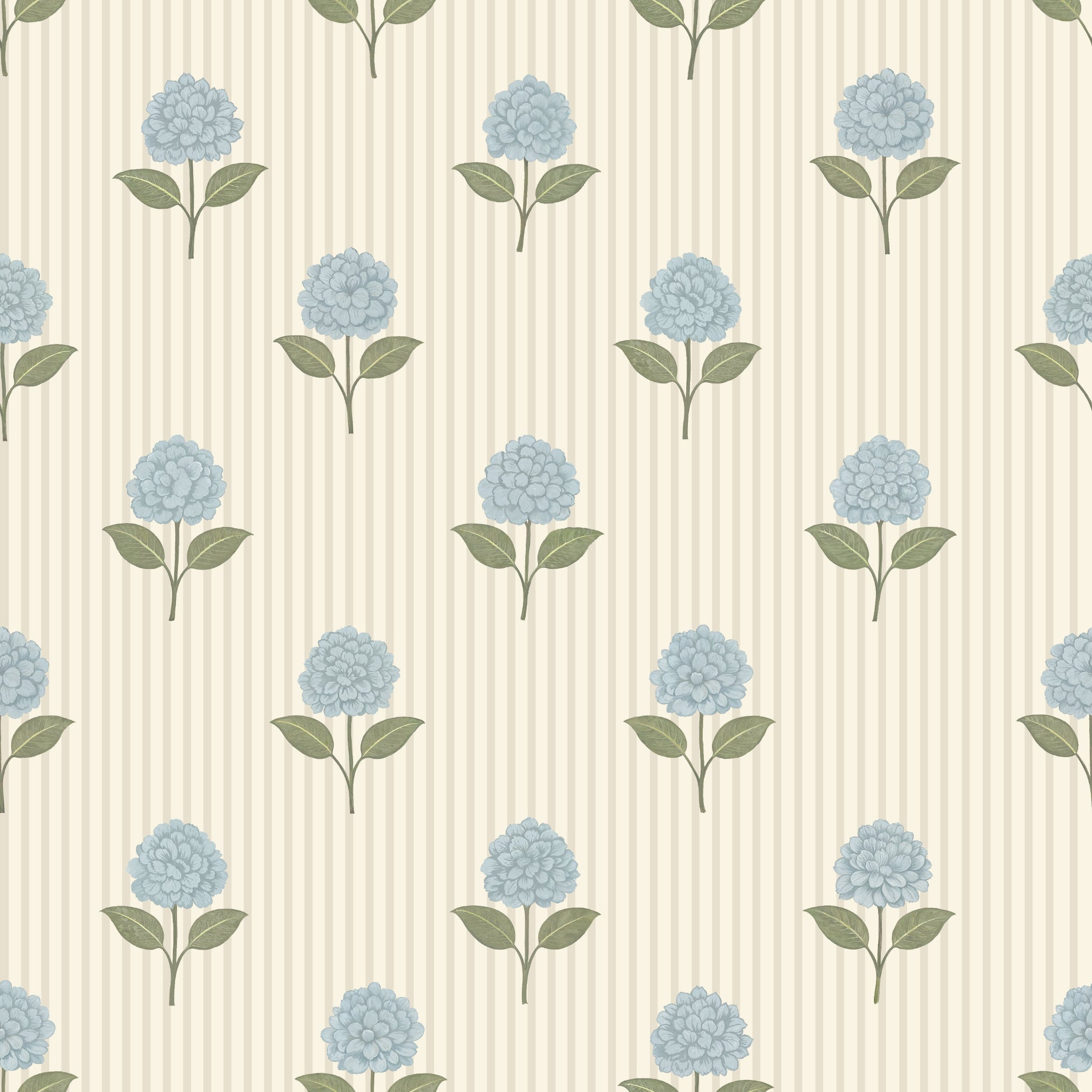 The Sylvie (Blue) Wallpaper - 4 FT H X 17 FT W Traditional
