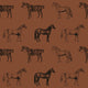Willowbrook at Dusk (Rust) Wallpaper - 4 FT H X 16 FT W Traditional sample