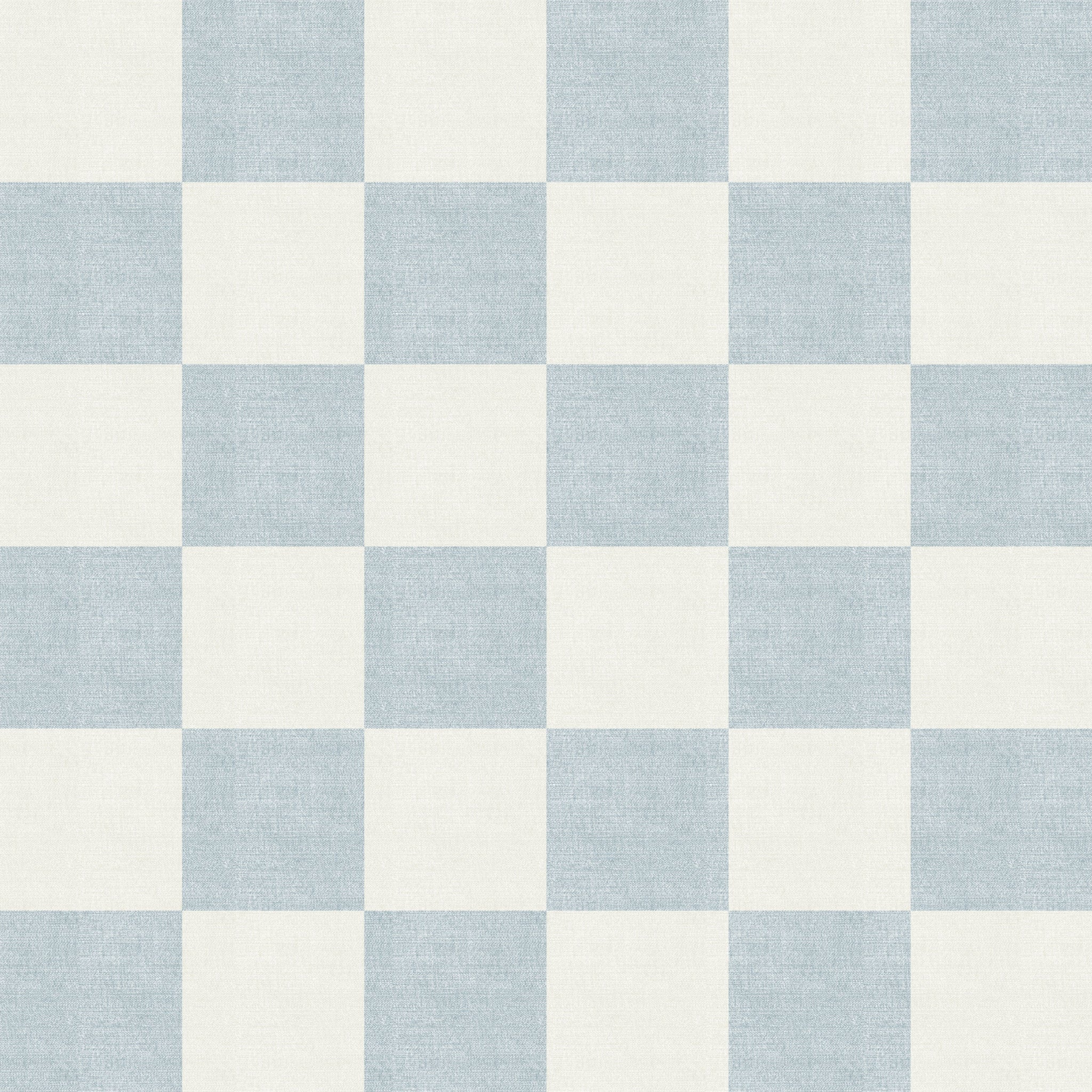 Woven Check (Blue) Wallpaper
