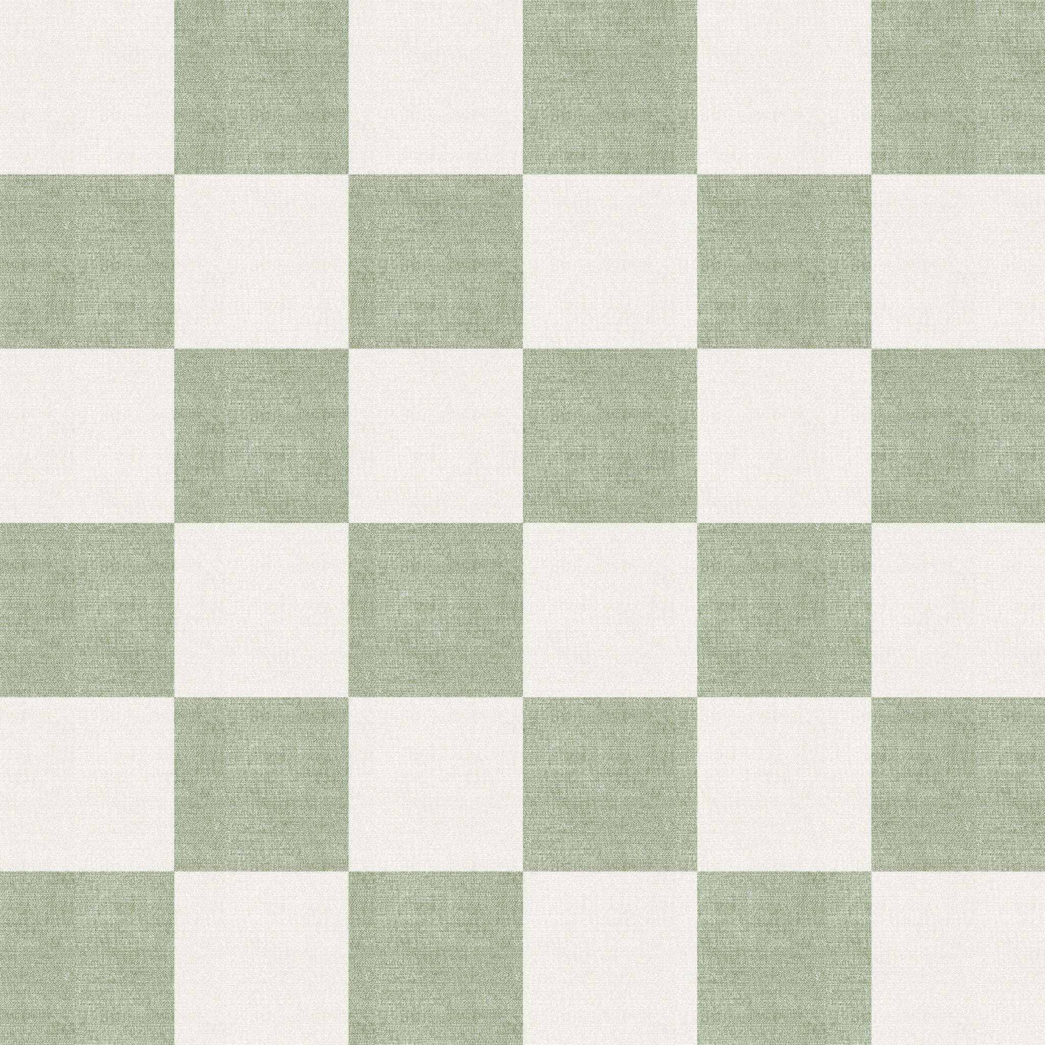 Woven Check (Green) Wallpaper