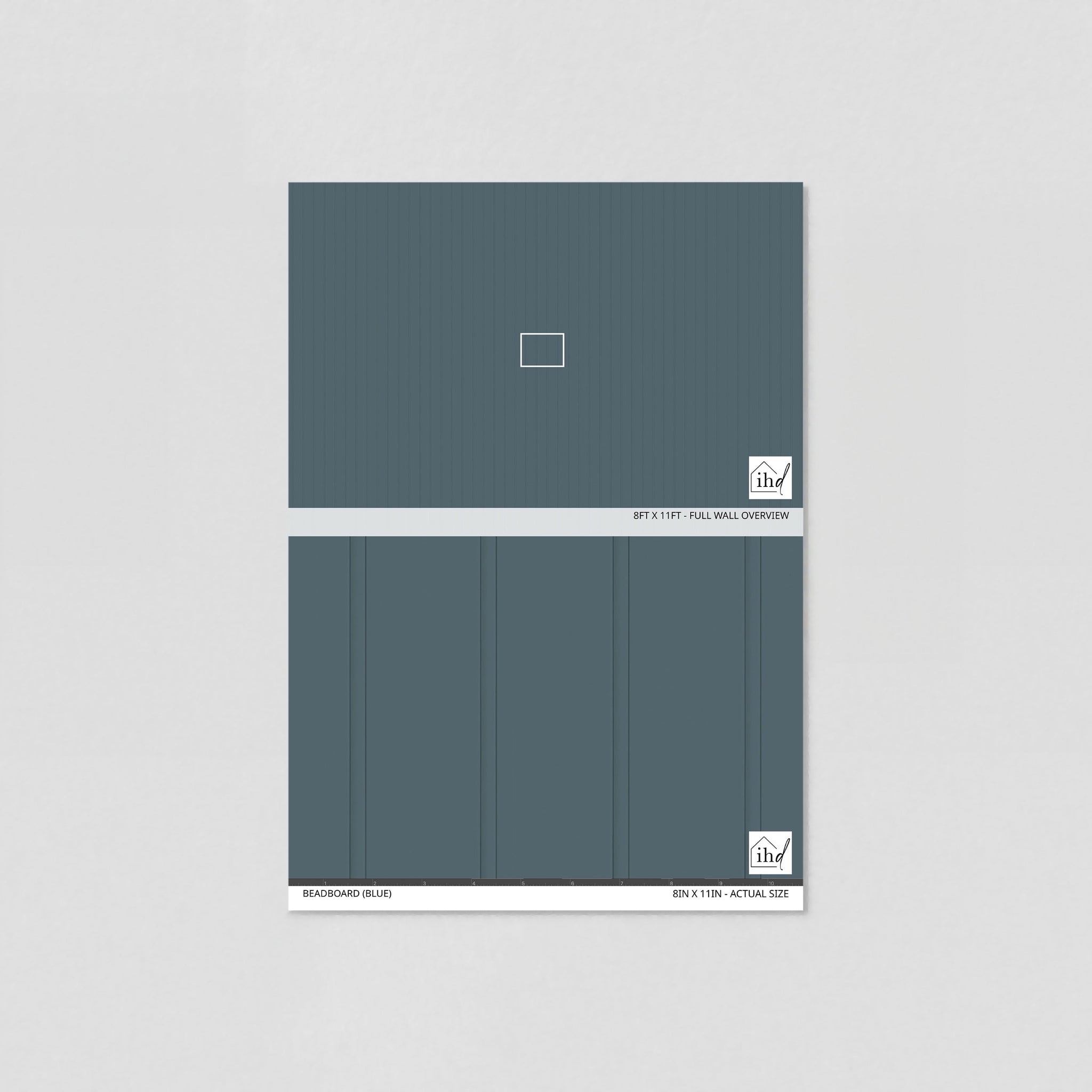 Beadboard (Blue) Wallpaper