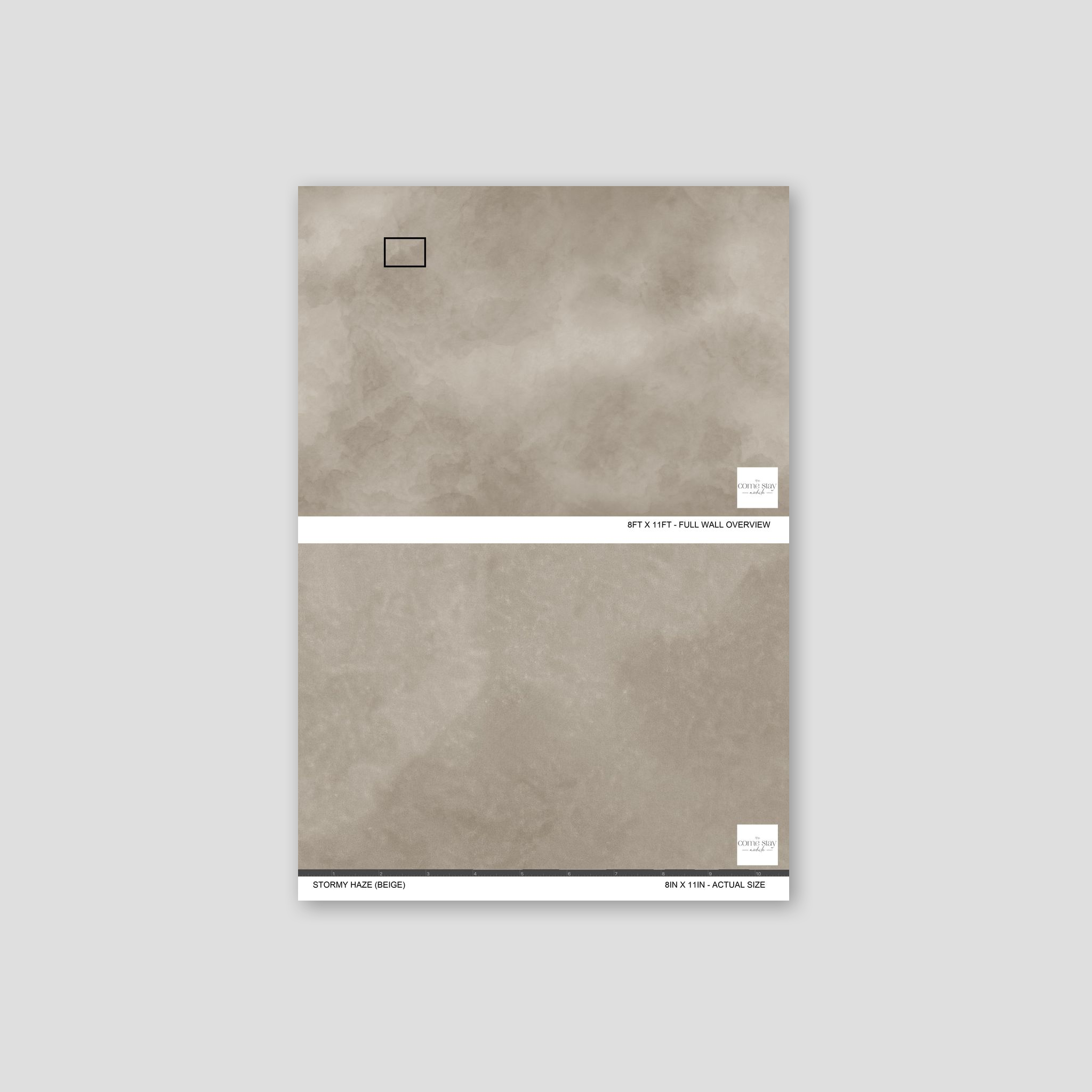 Beige abstract cloud-like wallpaper sample with soft gradient texture