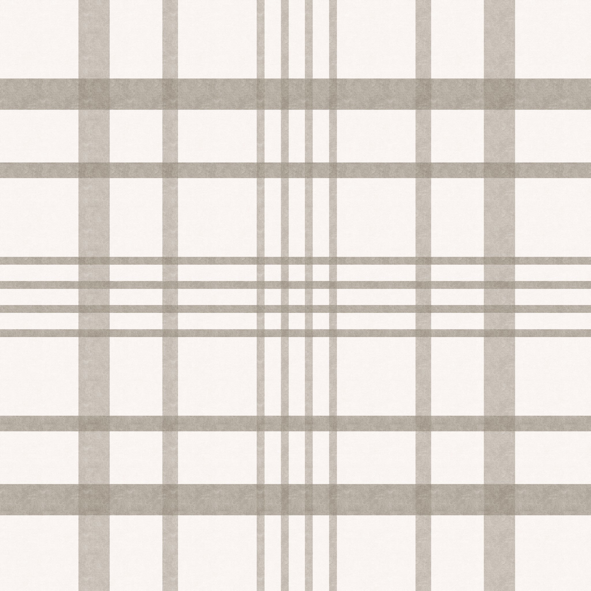 Brown plaid wallpaper with beige stripes, classic and elegant pattern.