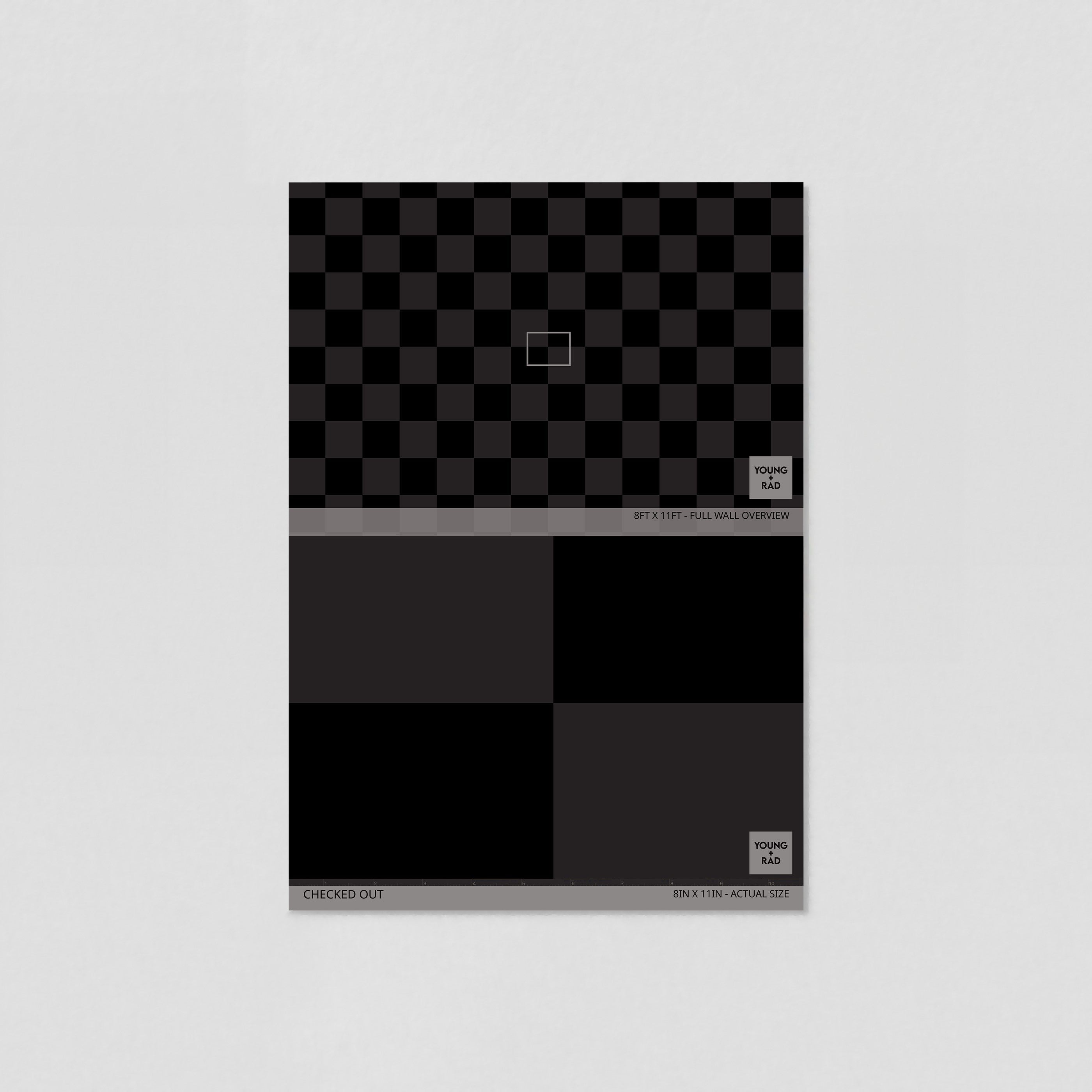 Checked Out Wallpaper - 2 FT H X 11 FT W