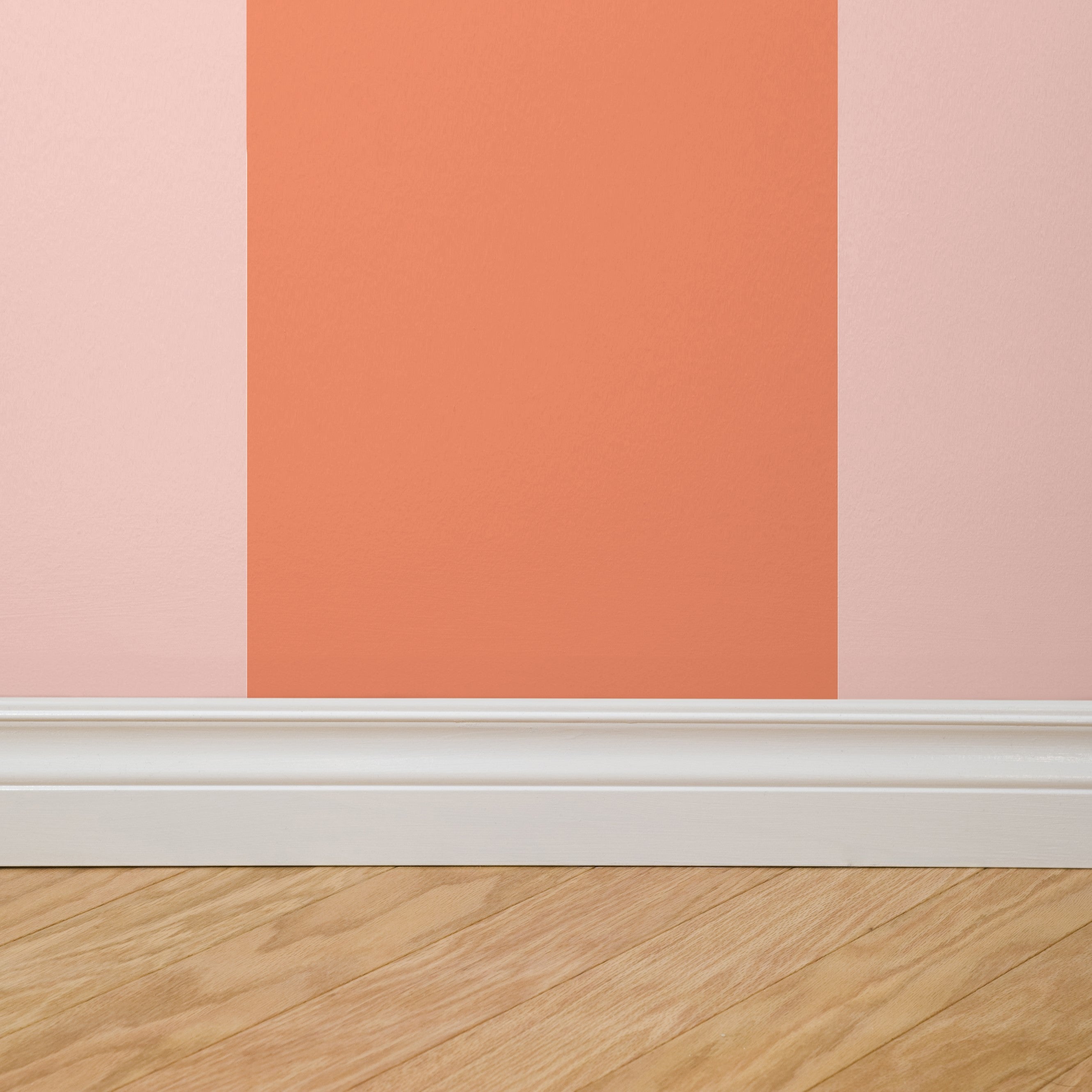 Playful Pickets (Coral) Wallpaper - 4 FT H X 55 FT W Peel and Stick