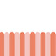 Playful Pickets (Coral) Wallpaper - 4 FT H X 51 FT W Traditional sample