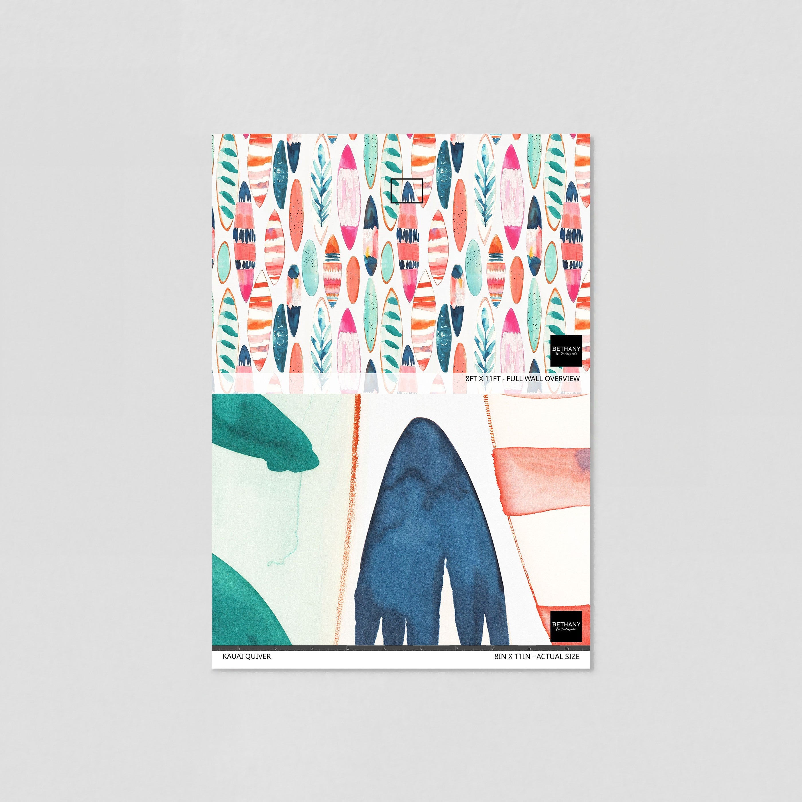 Kauai Quiver Wallpaper - 10 FT H X 11 FT W P&S