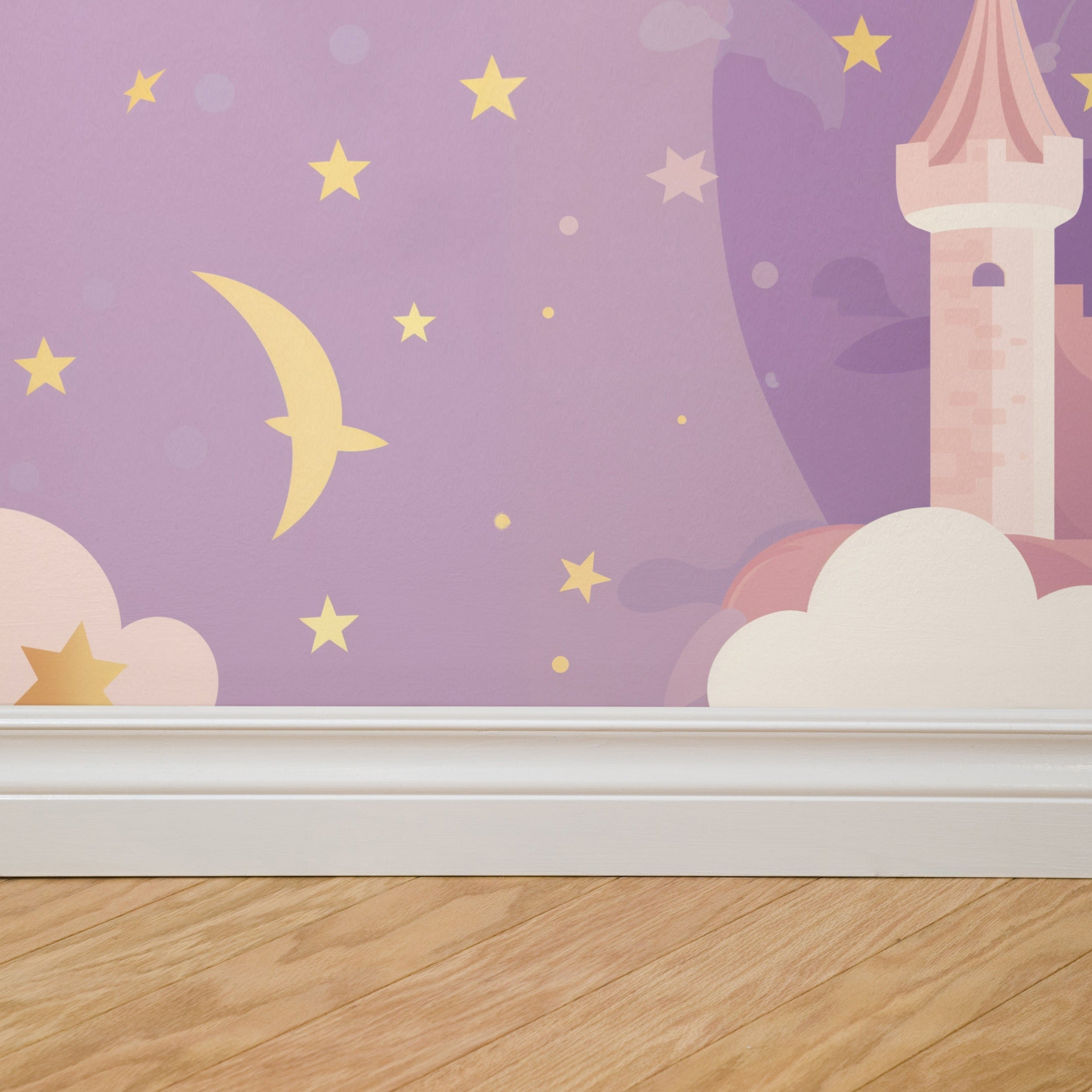 Lavender Stardust Wallpaper - 8 FT H X 11 FT W P&S