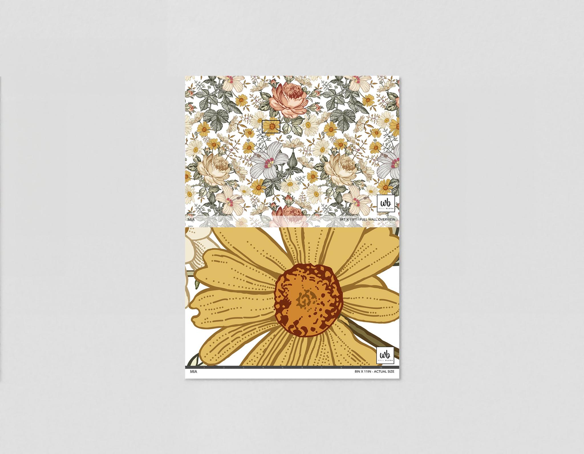 Mia (White) Wallpaper Wallpaper - Wall Blush SG02 from WALL BLUSH