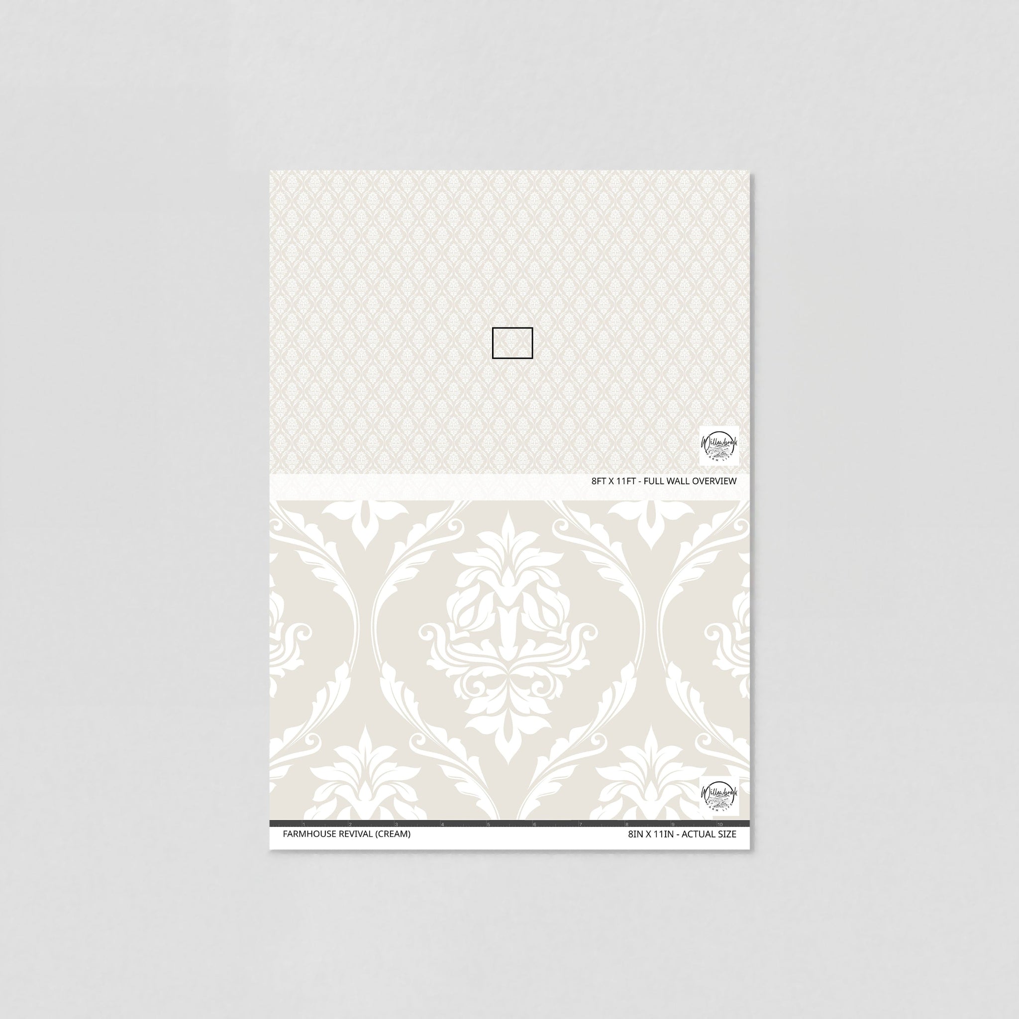 Farmhouse Revival (Cream) Wallpaper