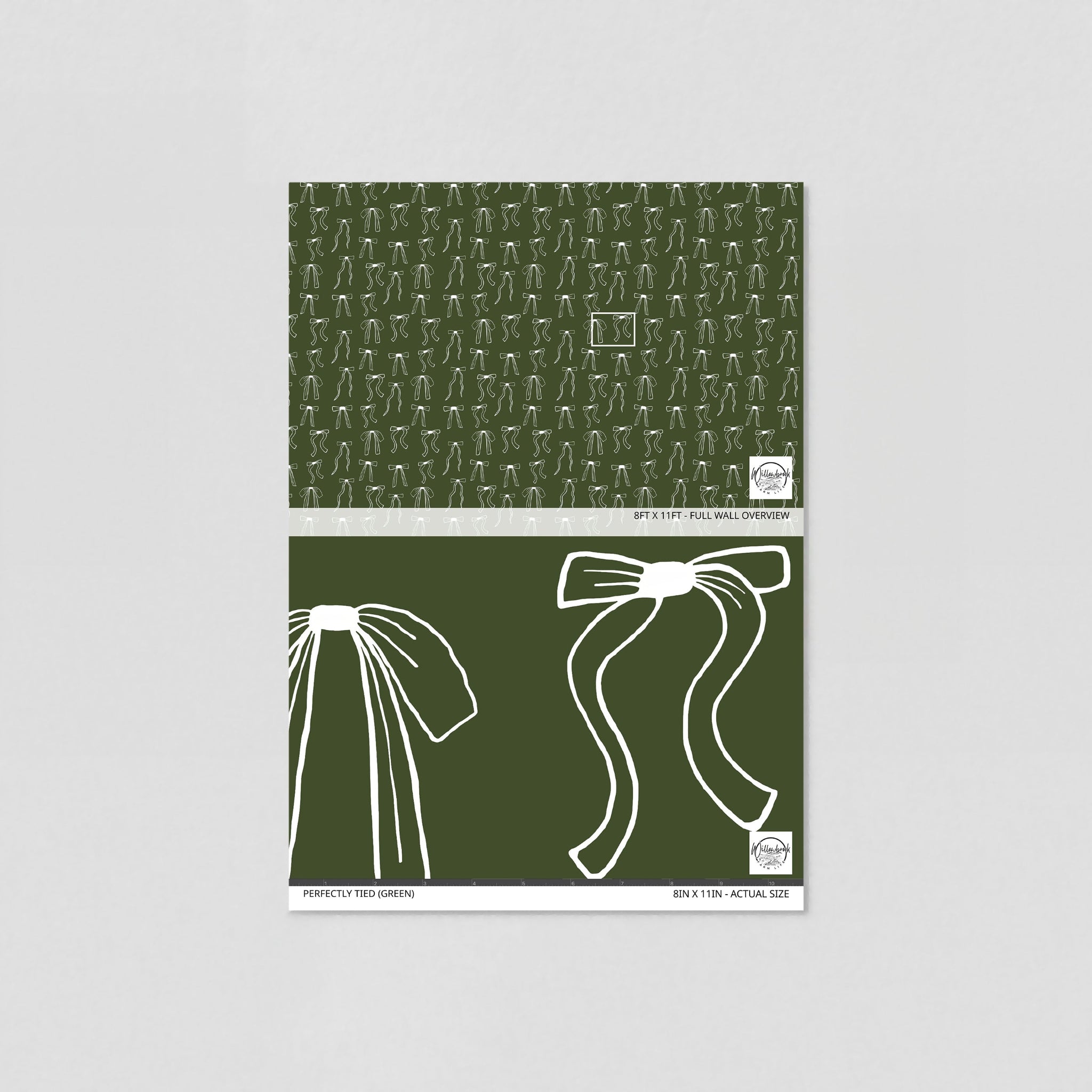 Perfectly Tied (Green) Wallpaper