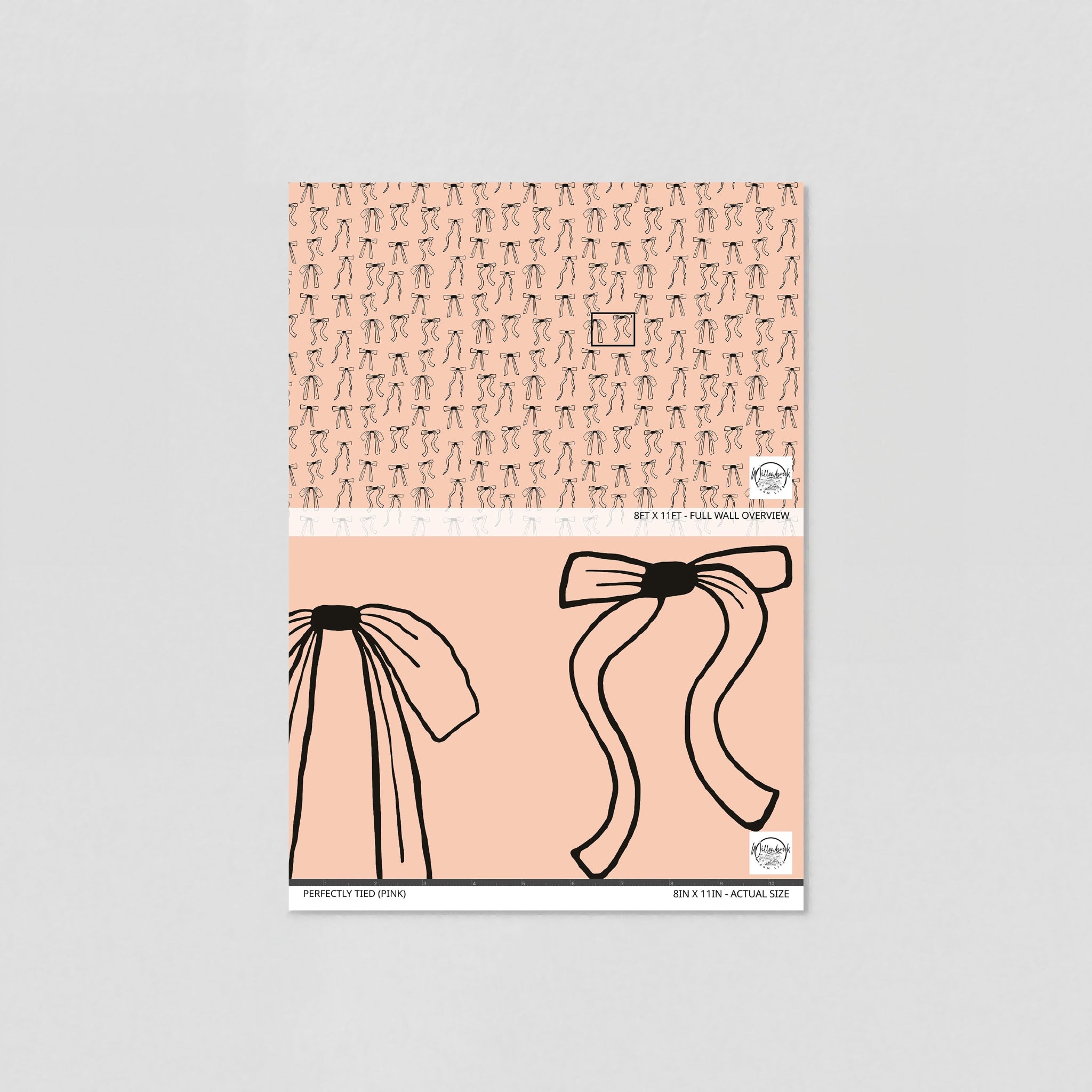 Perfectly Tied (Pink) Wallpaper