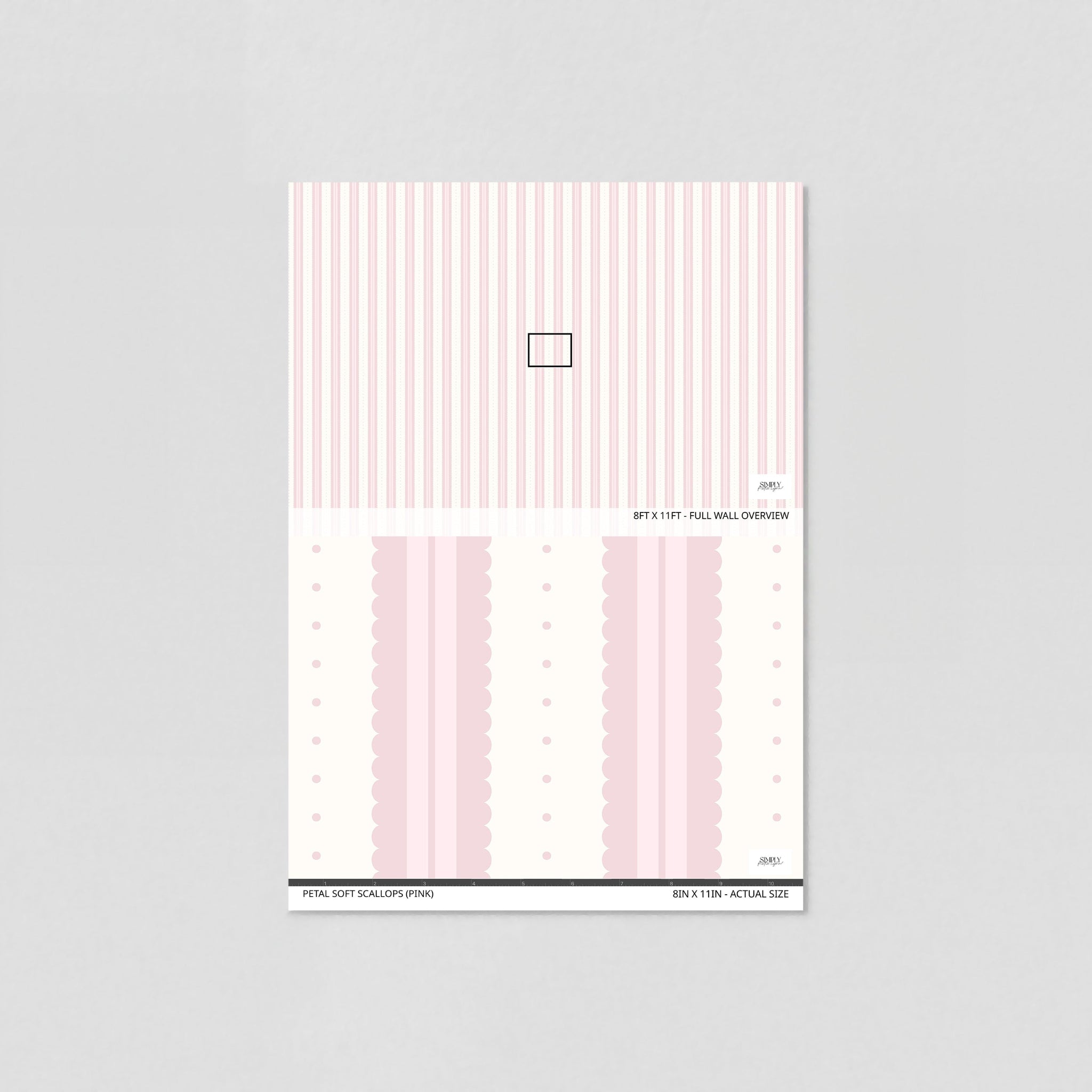 Petal Soft Scallops (Pink) Wallpaper