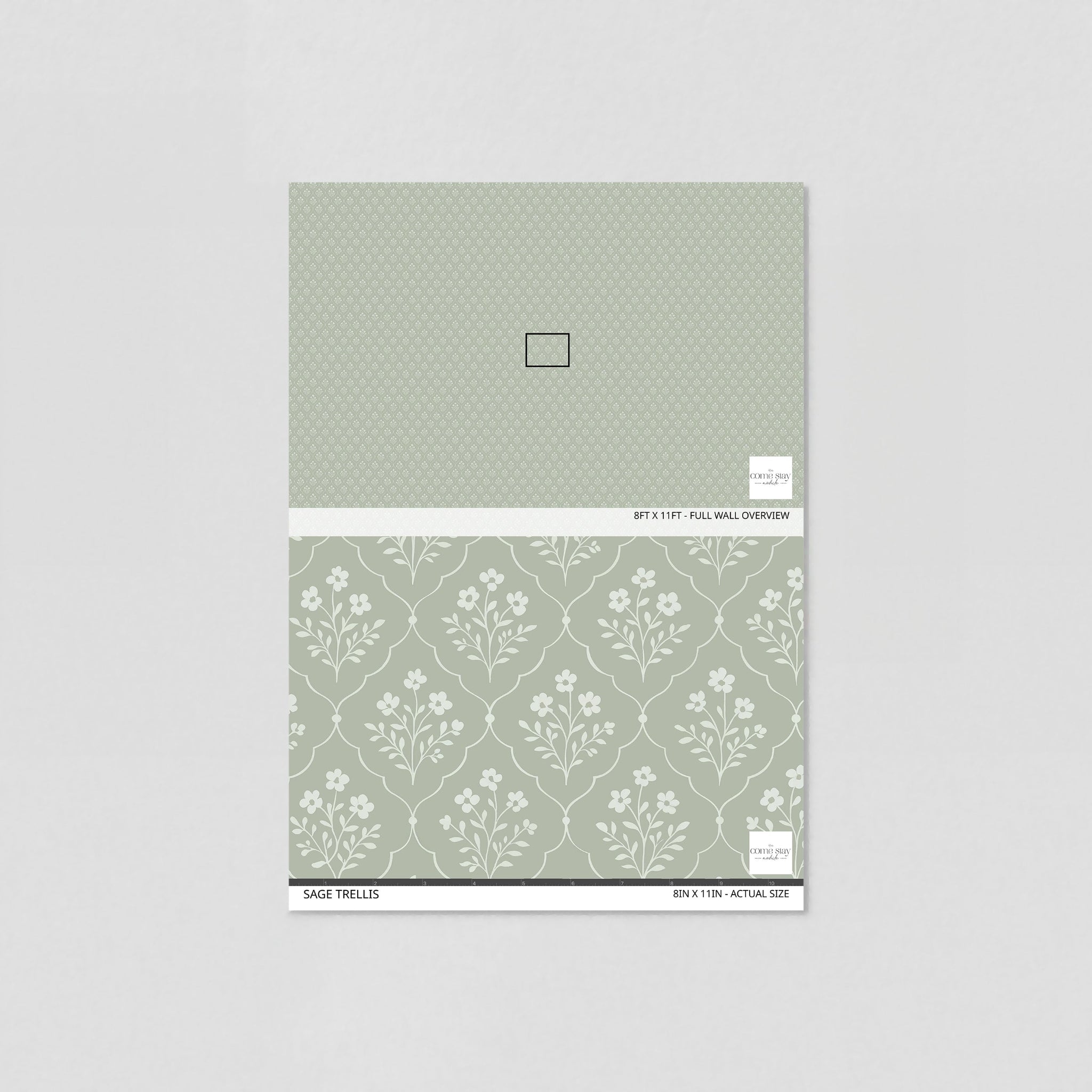 Sage Trellis Wallpaper