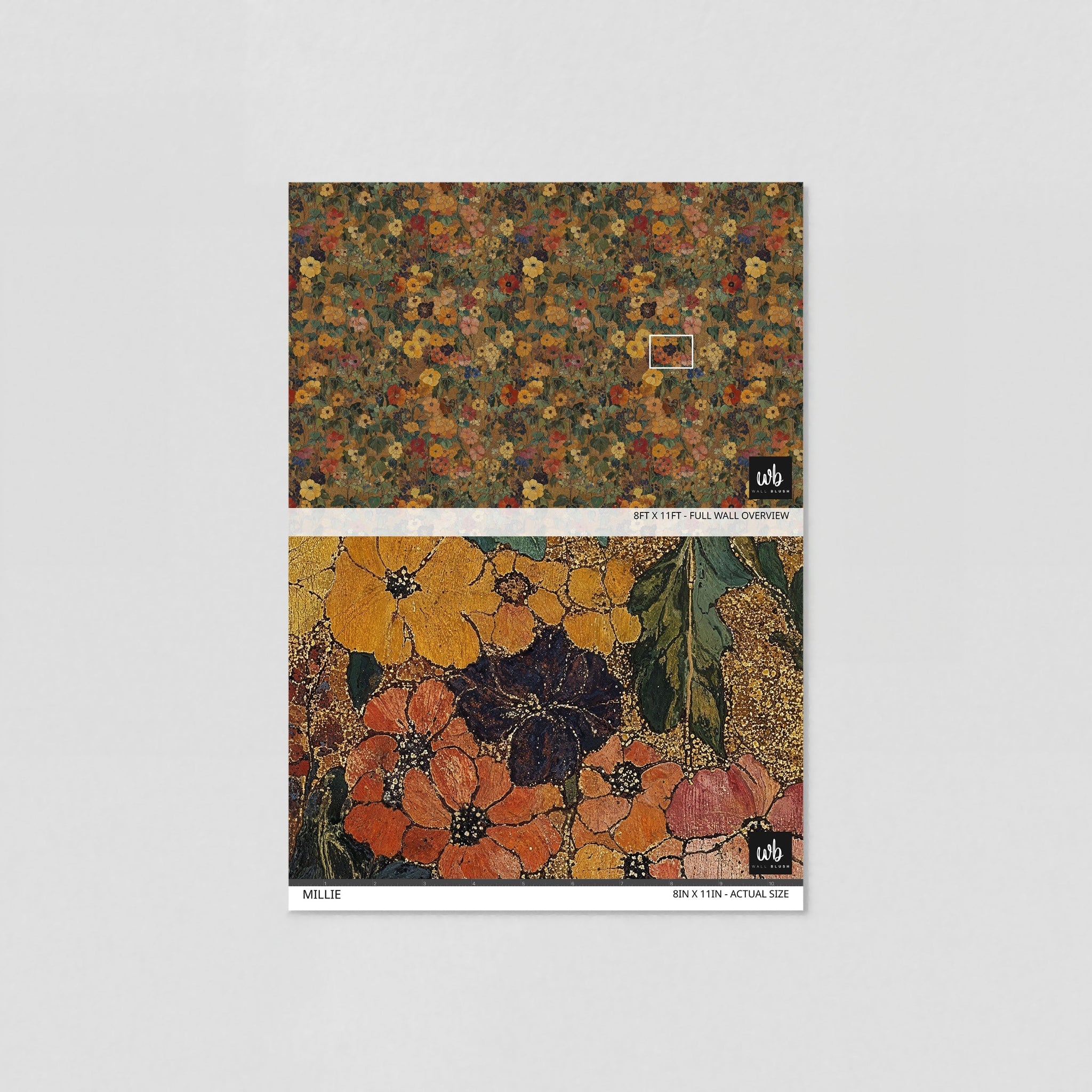 Millie Wallpaper - 10 FT H X 8 FT W Traditional
