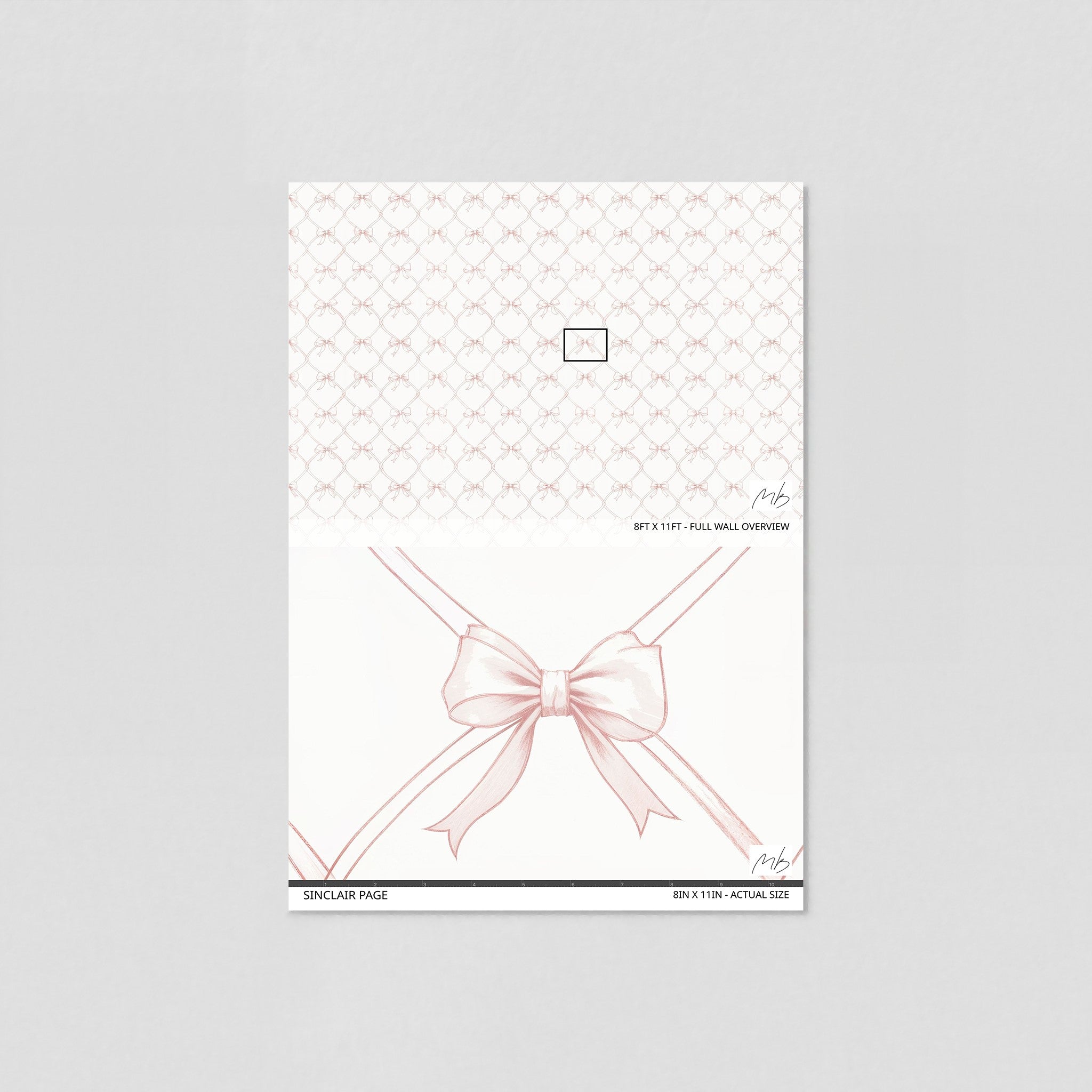 Sinclair Paige Wallpaper - 2 FT H X 9.5 FT W