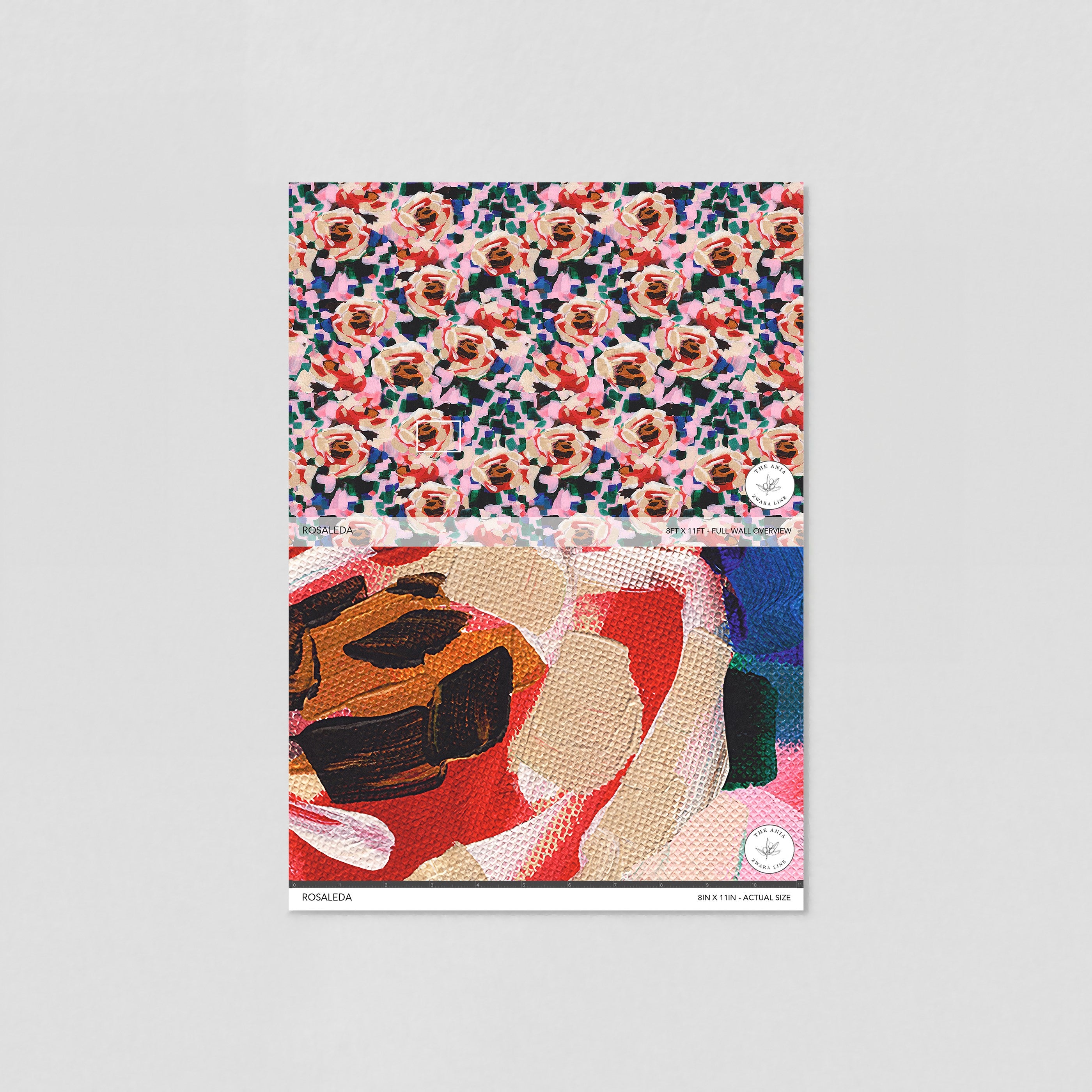 "Wall Blush's Rosaleda Wallpaper showcased in a modern living room setup, highlighting floral design."
Please note that without an actual room context in the image, I've assumed the type of room for this example. If the room type were different, the alt text should be adjusted accordingly.