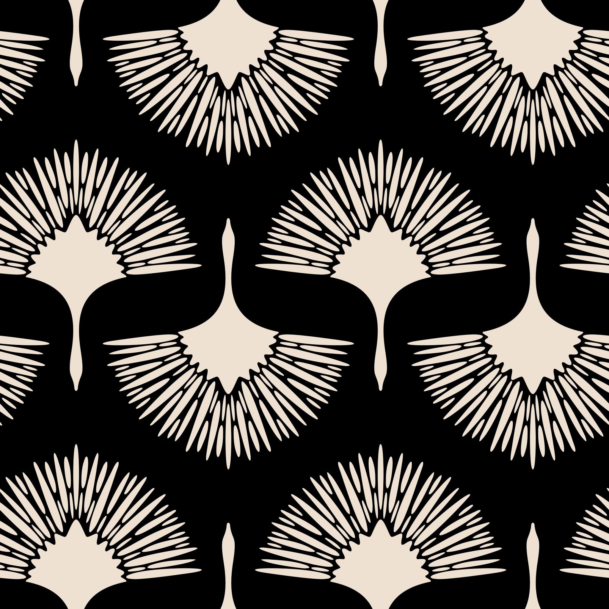 The Alba (Black) Wallpaper