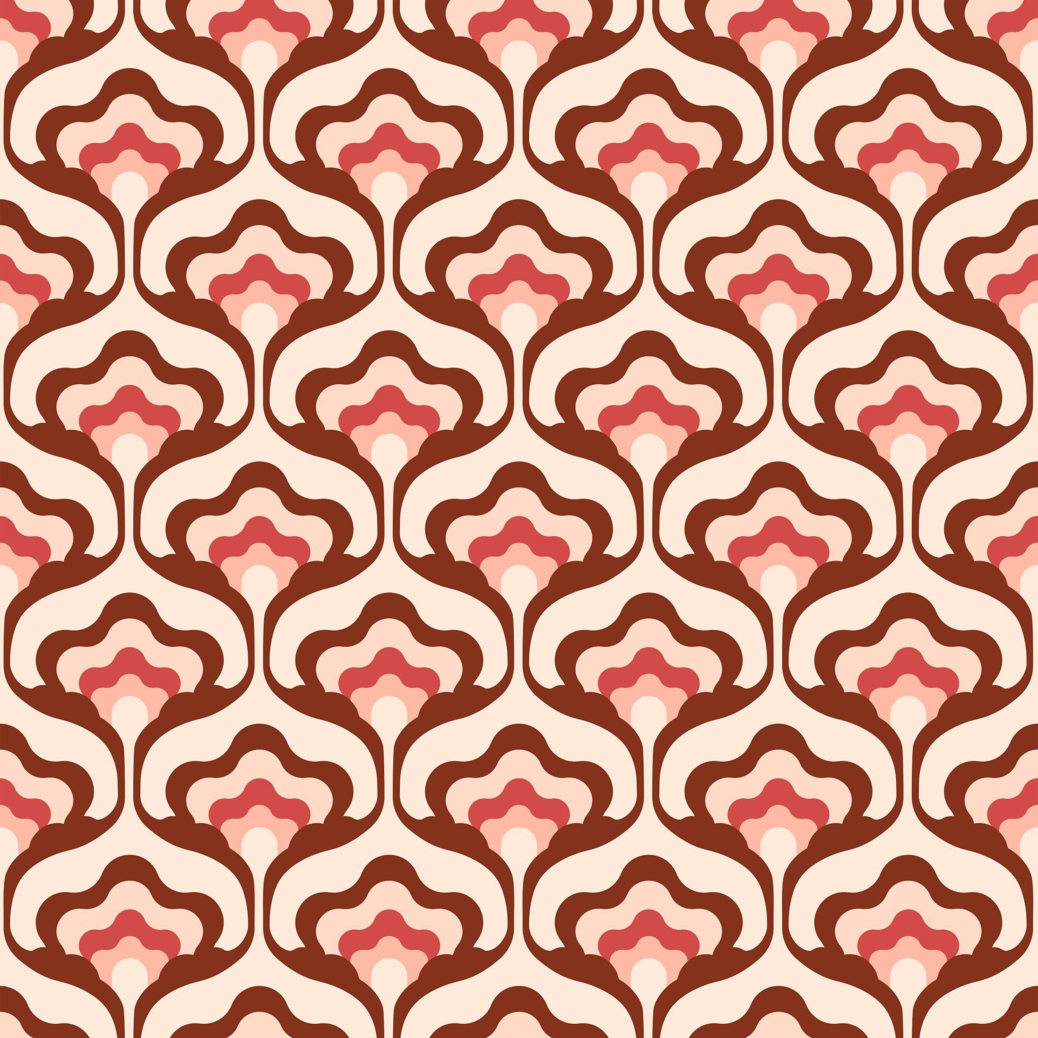 "Cordelia Wallpaper by Wall Blush with a stylish pattern, ideal for living room accent wall decor."
(Note: The provided image is a pattern, not an installed wallpaper in a room. The alt text assumes that this pattern is intended for use as wallpaper in a living room environment, focusing on the product and brand as per the instructions.)