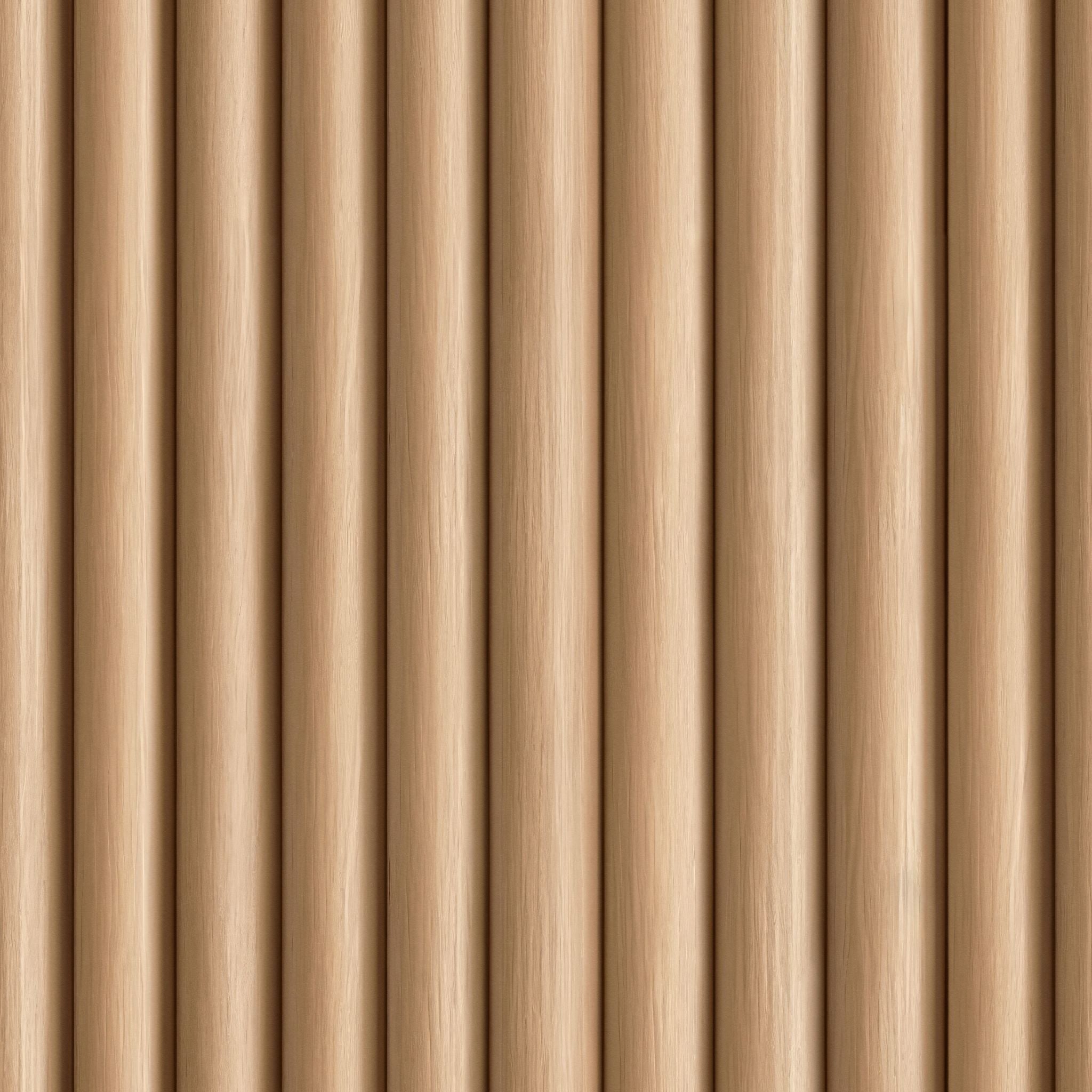 "Wall Blush Timber Wallpaper in seamless pattern for elegant living room decor, warm wood texture focus."