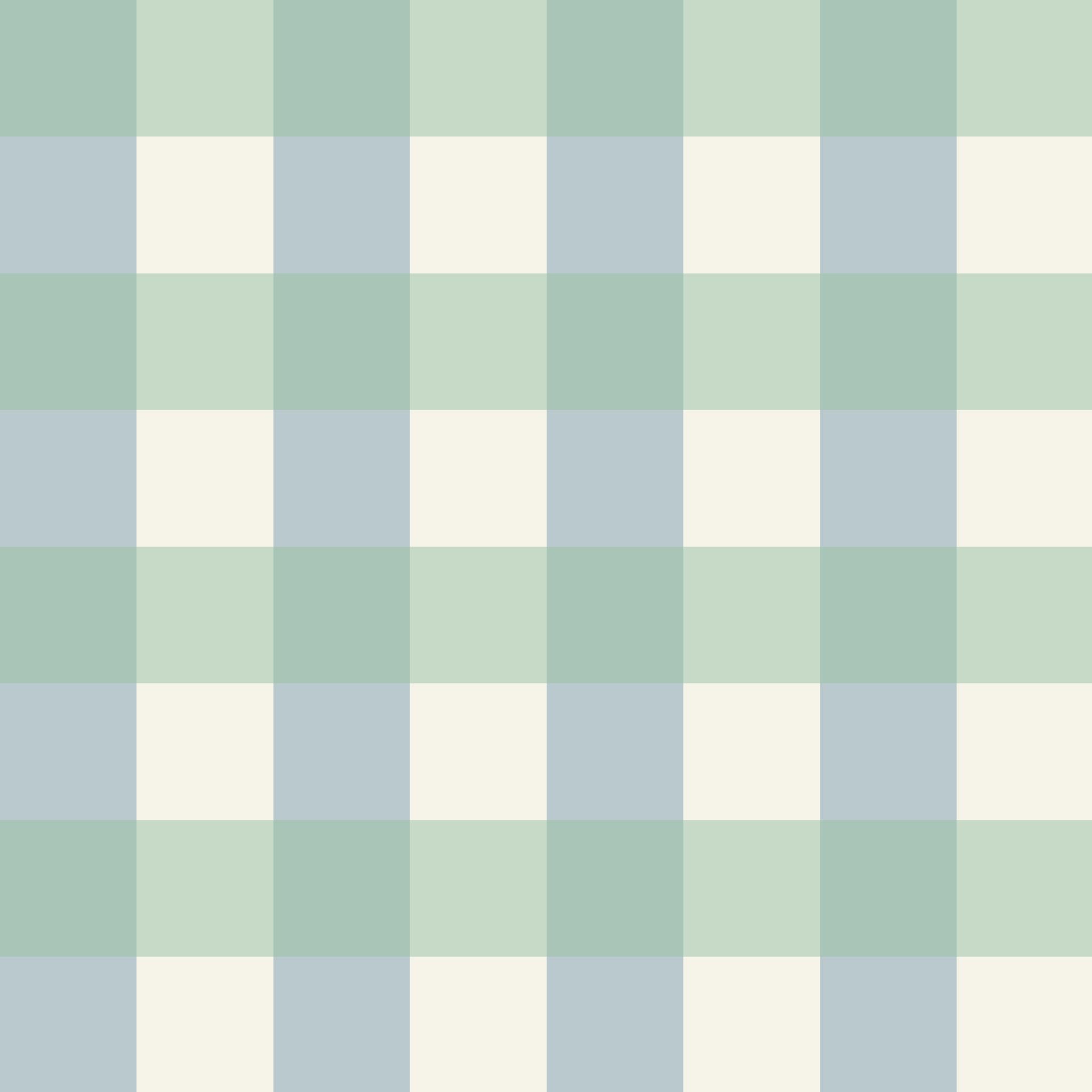 Simply Gingham Large (Green & Blue) Wallpaper