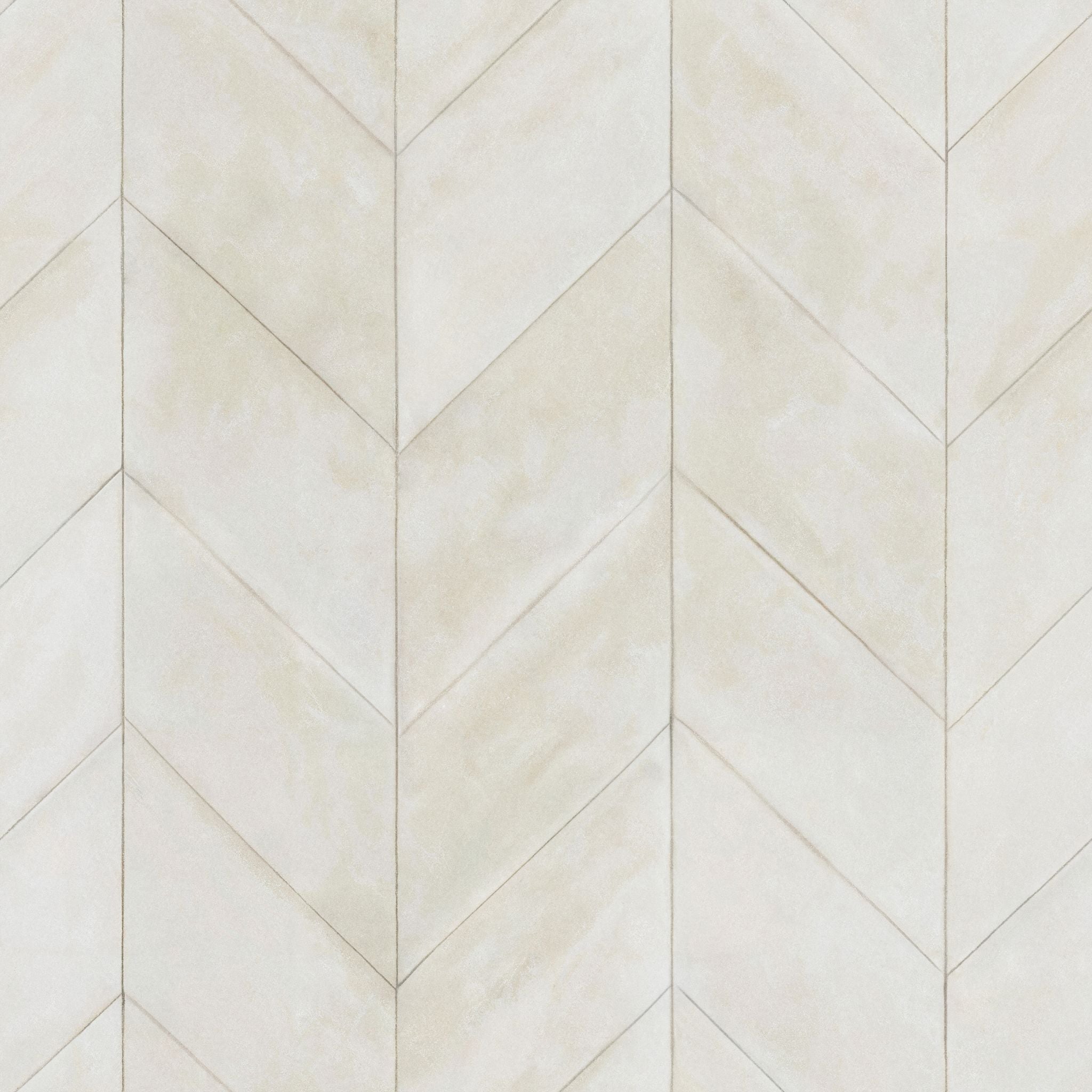 Chevron de Blanc Wallpaper - 10 FT H X 14 FT W Traditional