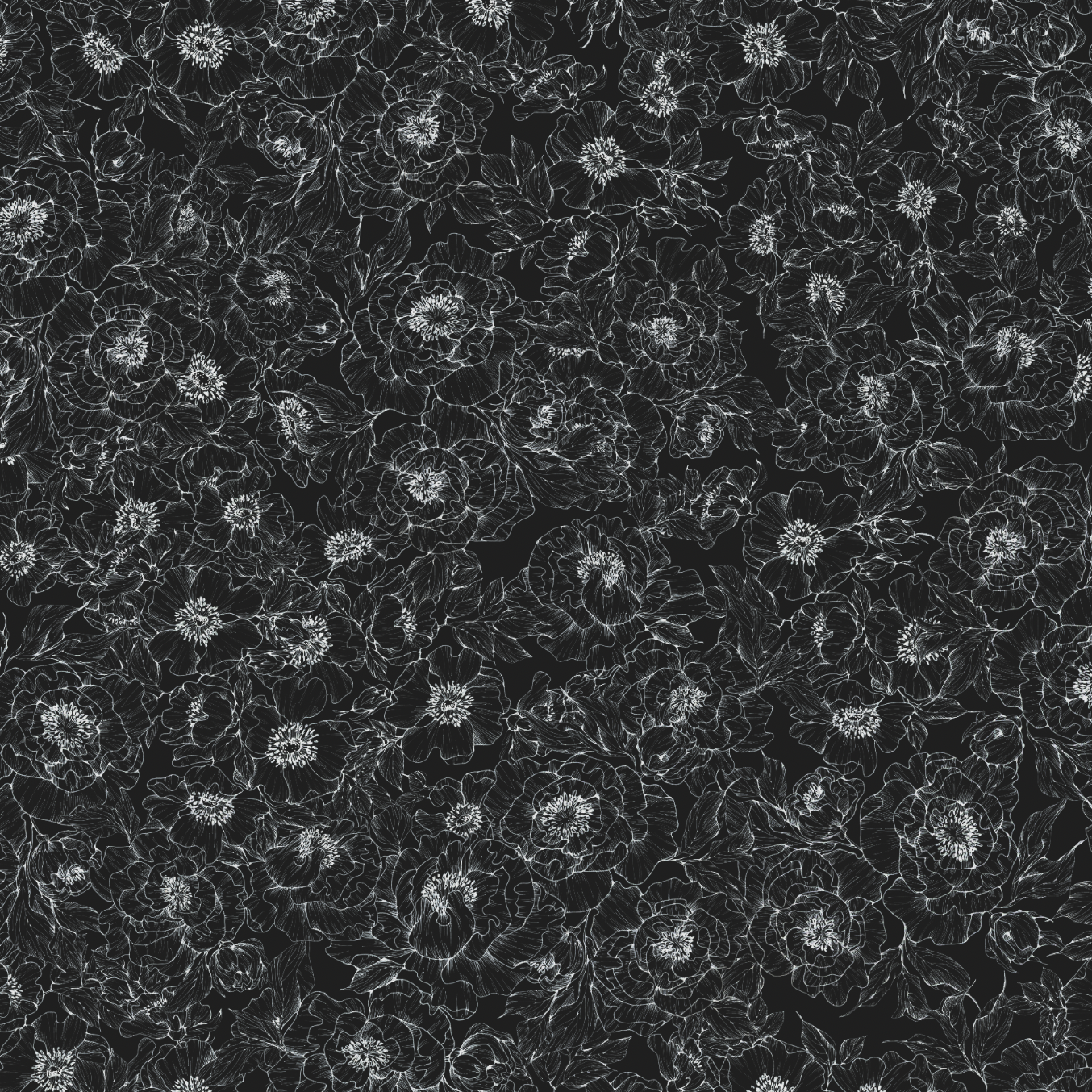Elegant 'The Dutchess (Black) Wallpaper' by The Ania Zwara Line, adorning a chic modern living room's walls.