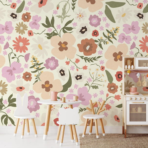 Hadley - Floral Peel and Stick Wallpaper– WALL BLUSH