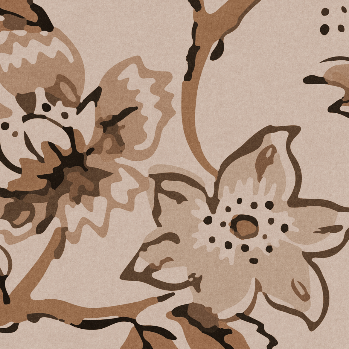 Etta Wallpaper by Wall Blush SG02 in a contemporary living room showcasing elegant floral design.