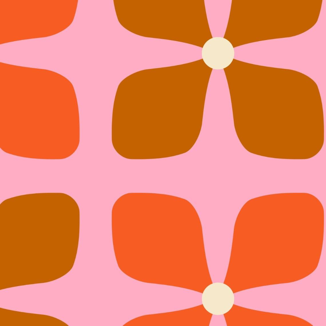 Jackie Wallpaper pattern close-up by Wall Blush SG02, ideal for vibrant living room decor.