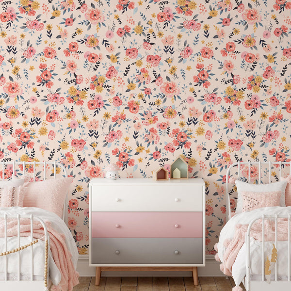 In Bloom (blush) Wallpaper– Wall Blush