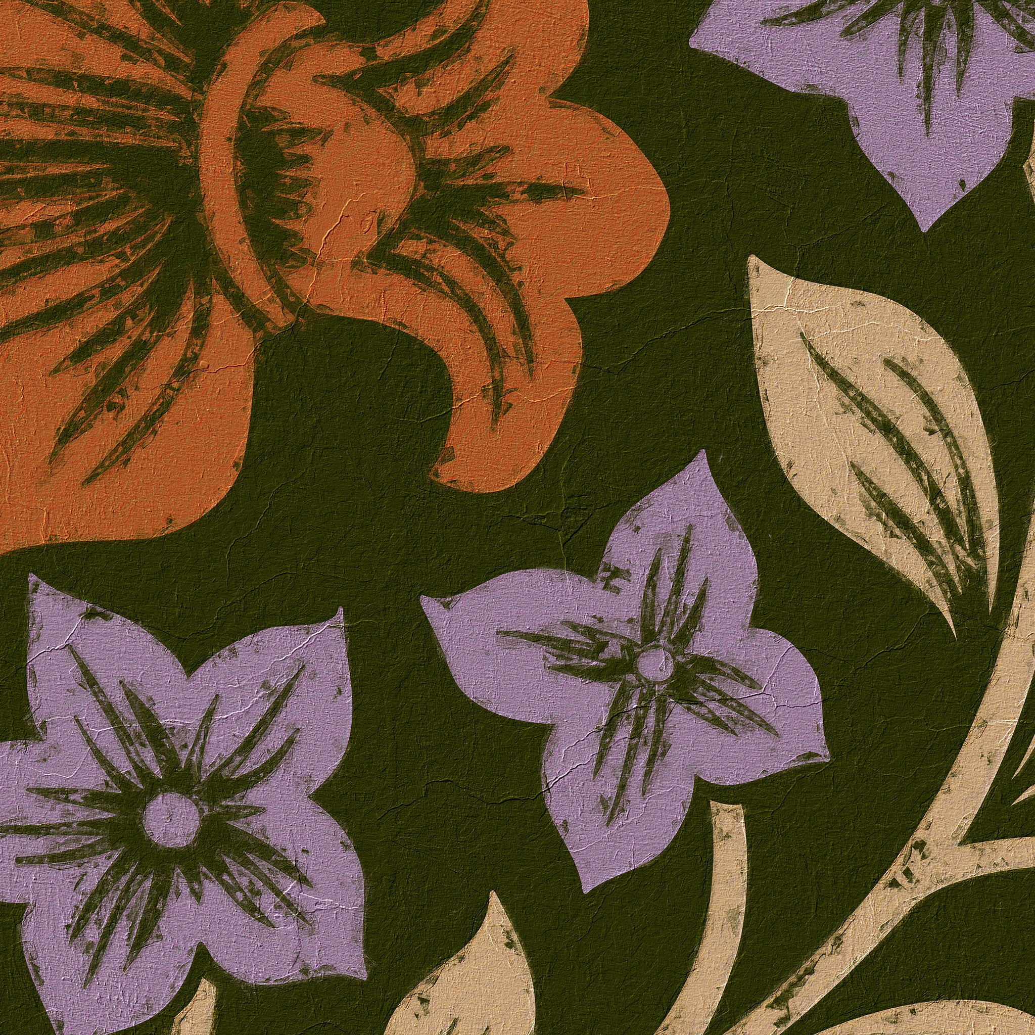 "Bristol Wallpaper by Wall Blush featuring floral design in a living room, adding elegance and colorful ambiance."
(Note: The image provided is a close-up of a wallpaper pattern and doesn't include a view of the room it's in. The alt text assumes a generic room type for context - if the actual room type is known it should replace "living room" in the alt text provided.)