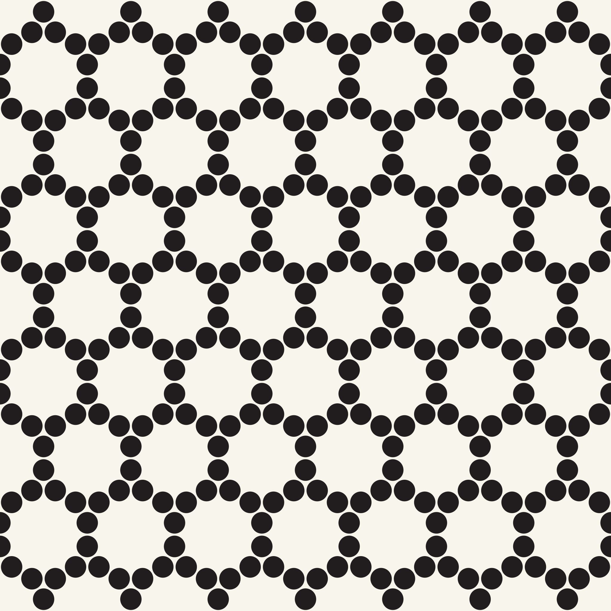 Alt text: "Bejewel Wallpaper by Wall Blush with elegant black dot pattern for modern interior design focus."