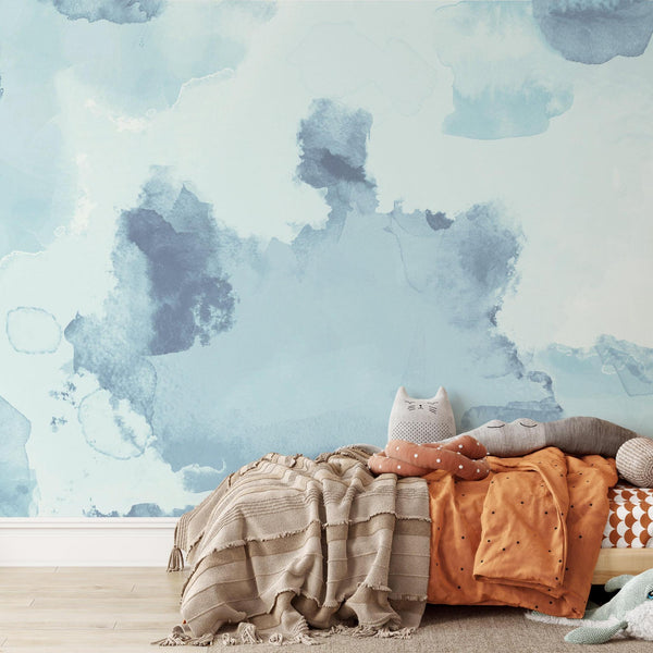 BIG MOOD (Blue) Wallpaper– WALL BLUSH