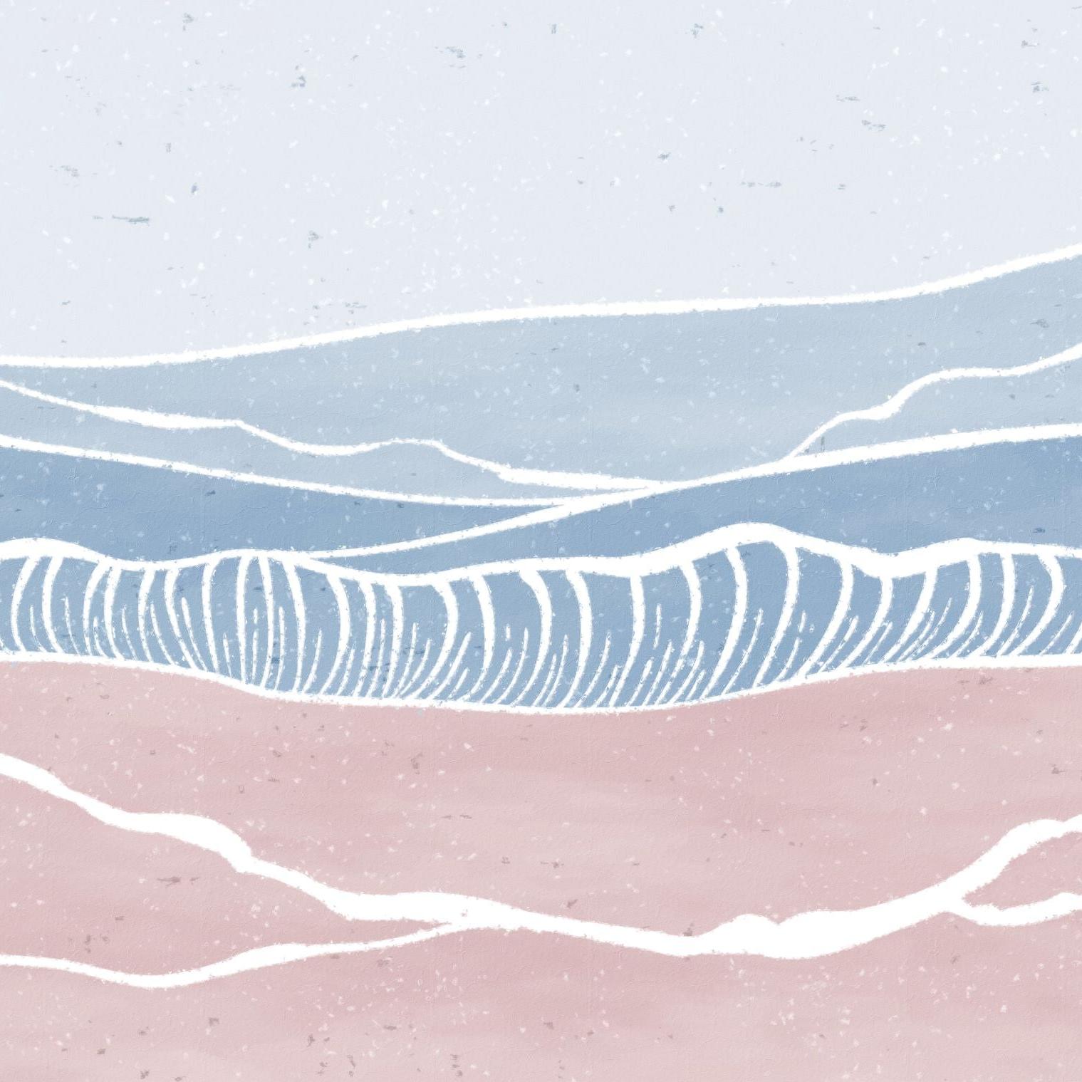 Laguna Wallpaper by Wall Blush SG02 with abstract design installed in a modern living room.
(Note: The image provided does not depict a room, but rather a zoomed-in view of a wallpaper pattern. The alt text assumes the wallpaper is in a living room based on the prompt, and incorporates the product title, brand, and the presumed type of room.)