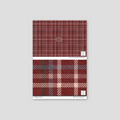 Sample of Bordeaux Plaid Wallpaper