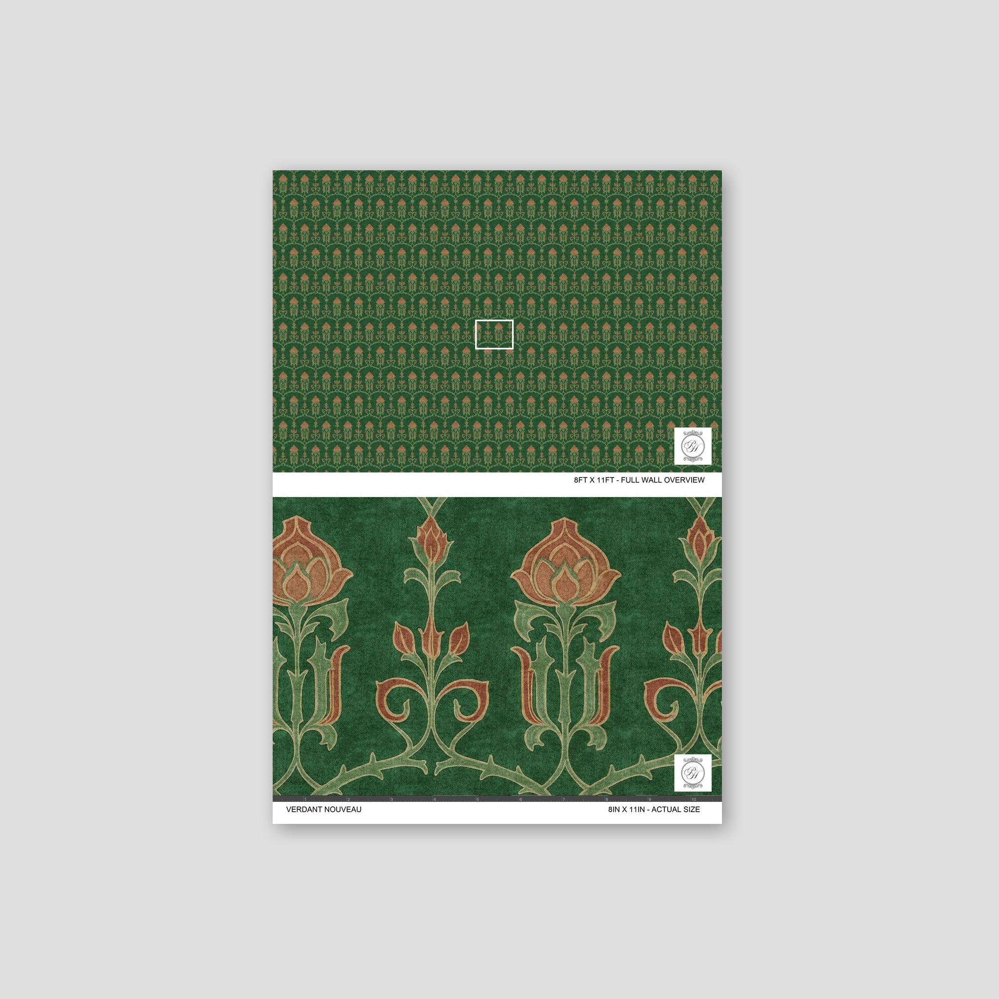 Verdant Nouveau Wallpaper