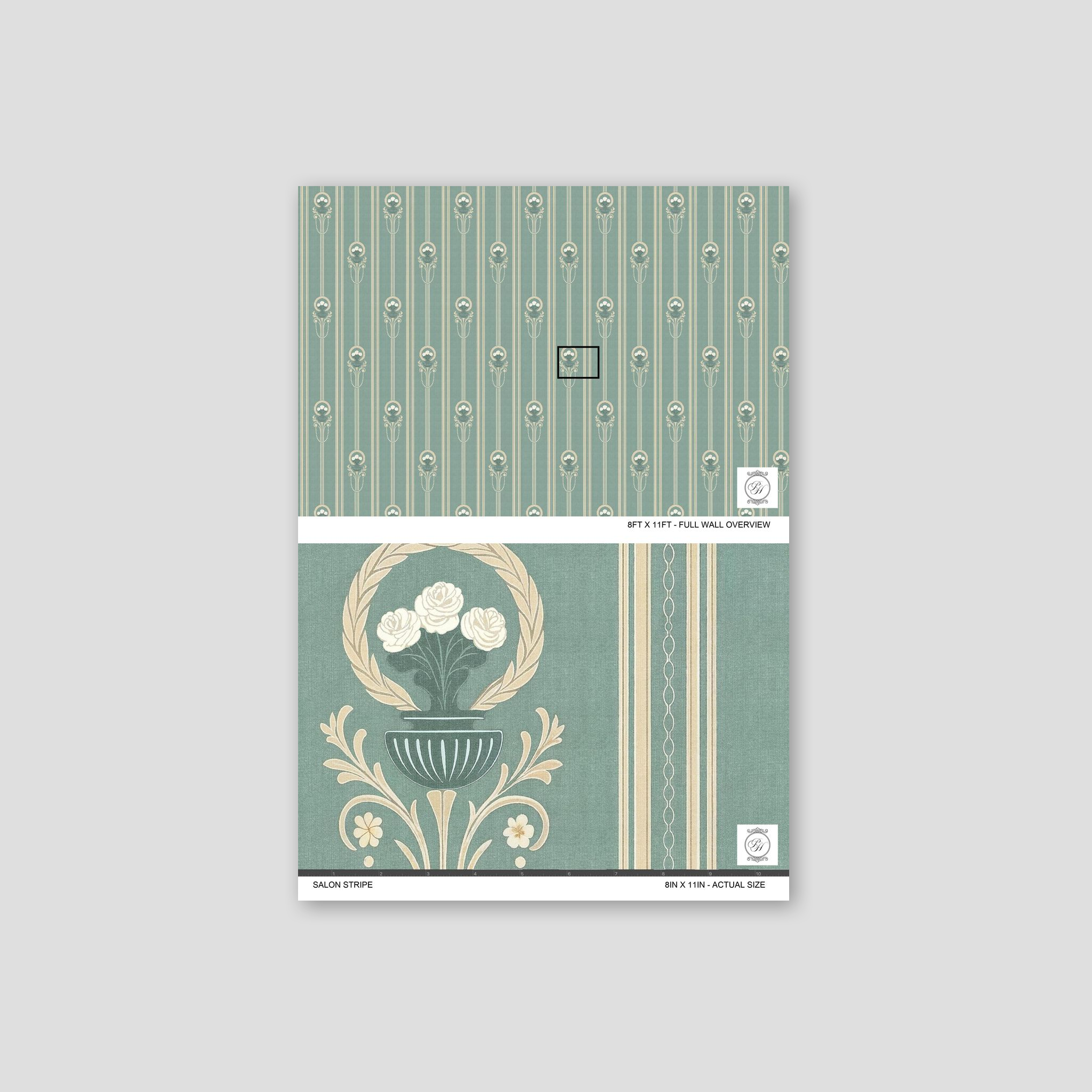 Salon Stripe Wallpaper