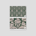 Sample of Daphne Brocade (Green) Wallpaper