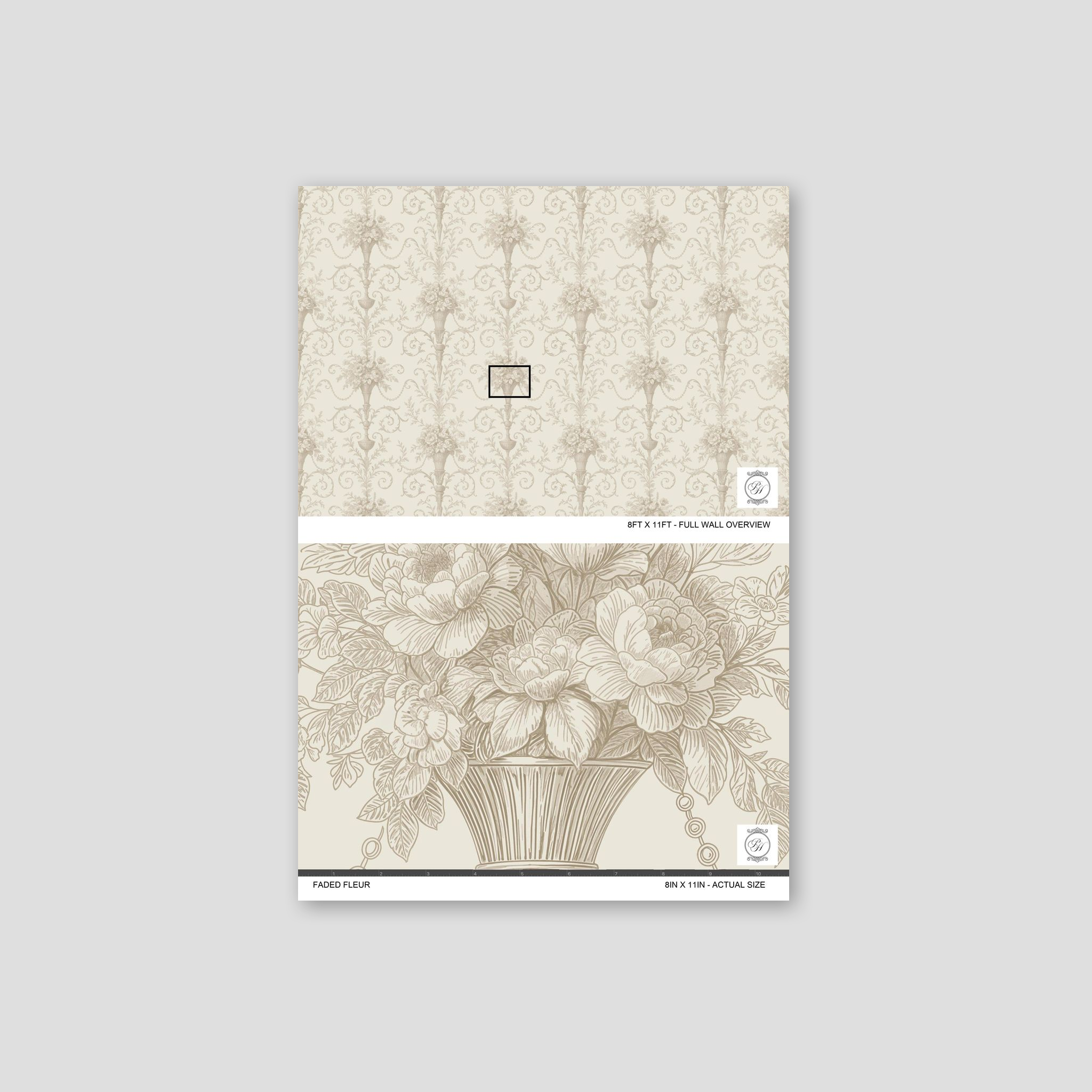 Faded Fleur Wallpaper