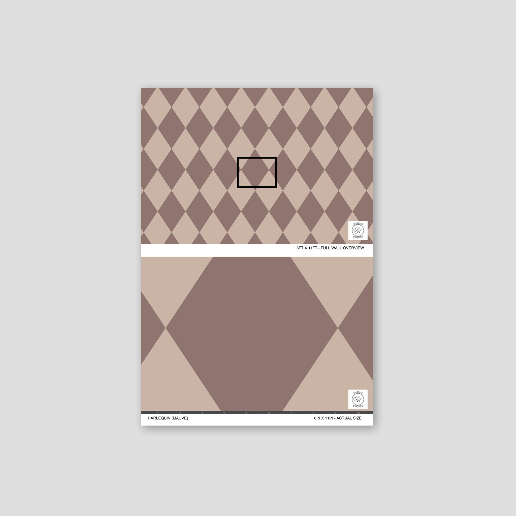 Harlequin (Mauve) Wallpaper