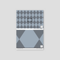 Sample of Harlequin (Dusty Blue) Wallpaper