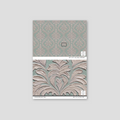 Sample of Daphne Brocade (Teal) Wallpaper