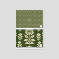 Sample of Bloom Floral (Green) Wallpaper