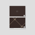 Sample of Double Diamond (Brown) Wallpaper